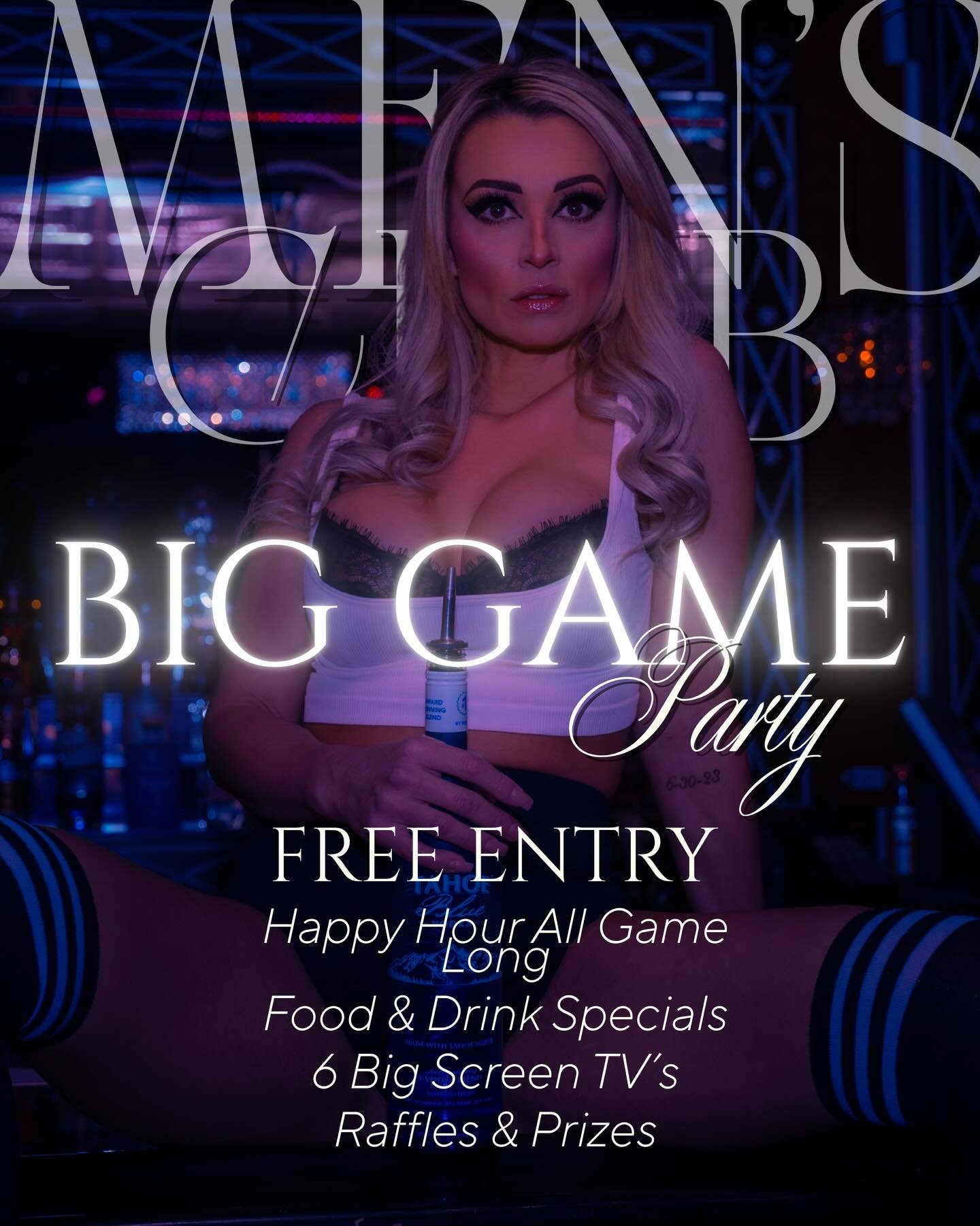 🔥🏈 Looking for the best place in Reno to watch the Big Game? 🏈🔥

The Men&rsquo;s Club of Reno is hosting our Annual Big Game Party, and this is where game day turns into a full-blown experience.

📺 Six massive big screens so you never miss a pla
