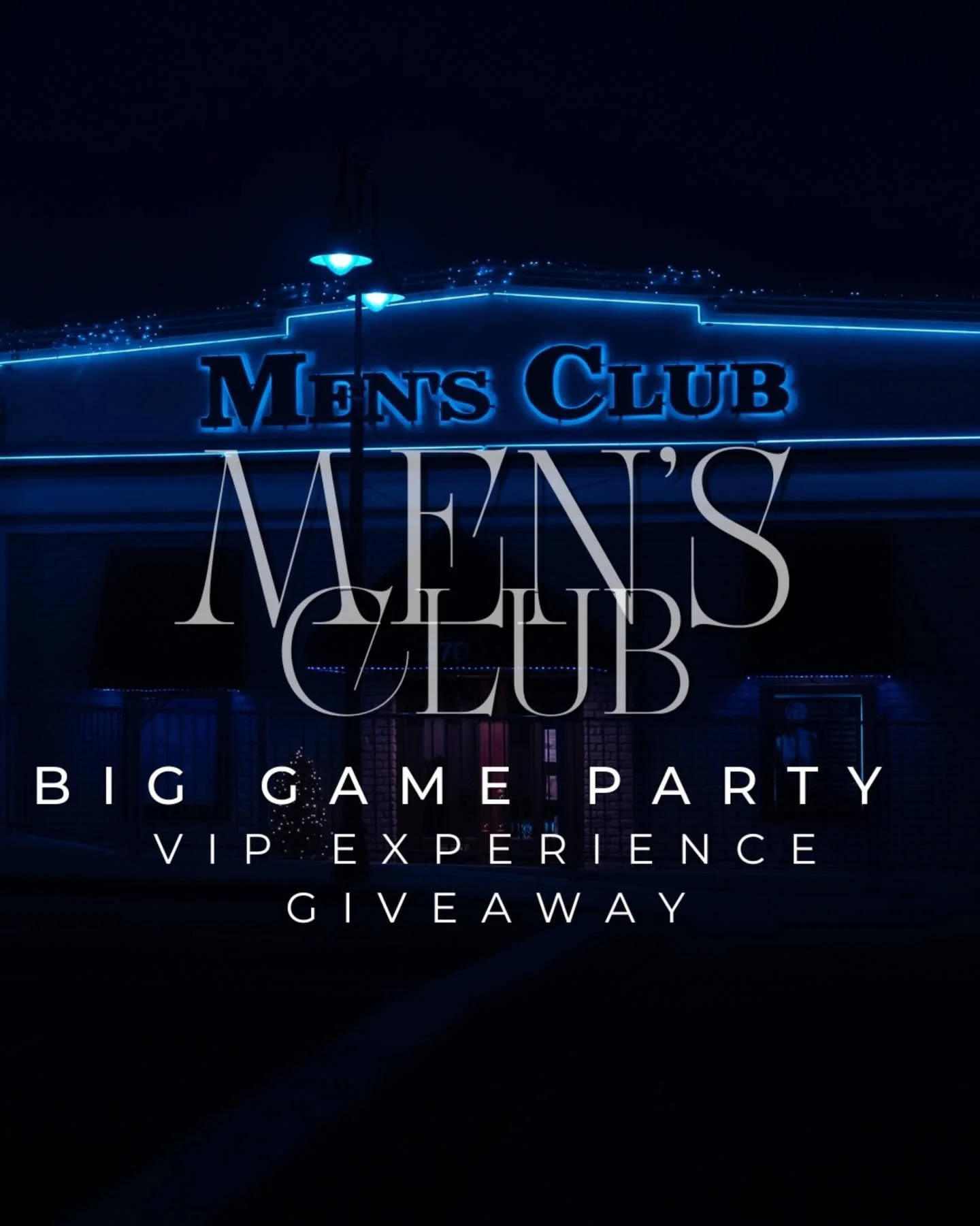 🏈🍾 BIG GAME DAY VIP EXPERIENCE GIVEAWAY 🍾🏈
We&rsquo;re giving one lucky winner a VIP Big Game Day experience at the Men&rsquo;s Club of Reno &mdash; and entering is easy.

👉 How to enter:
&bull; Follow our page
&bull; Tag a friend you want to jo
