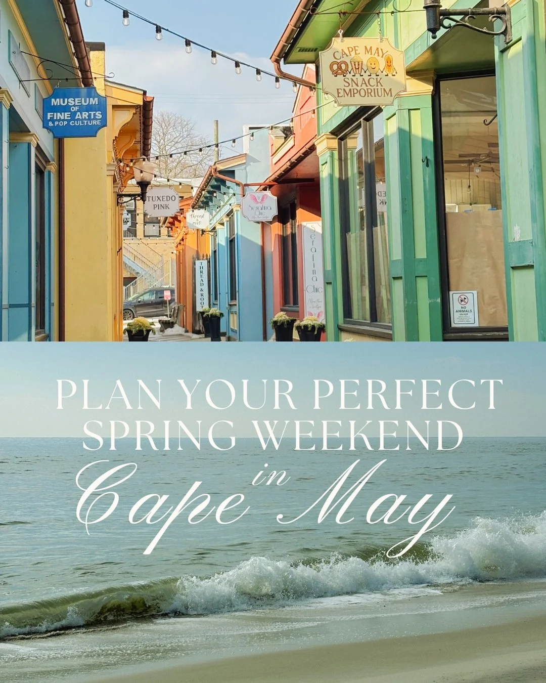 Plan your spring weekend escape to Cape May!

We have plenty of things to do. Whether you&rsquo;re a foodie or an adventure seeker, this charming coastal town has it all!

#capemaythingstodo #capemaytrip #capemayweekend #capemay