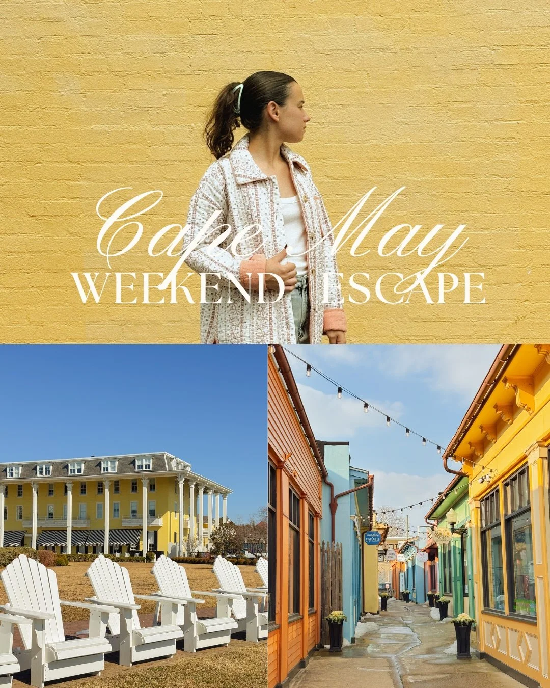 If you&rsquo;re planning your spring Cape May getaway, you&rsquo;re exactly where you need to be!

Today, we&rsquo;re sharing the perfect itinerary to make your stay at the shore unforgettable.

What would you add to the list?
#capemayweekend #capema