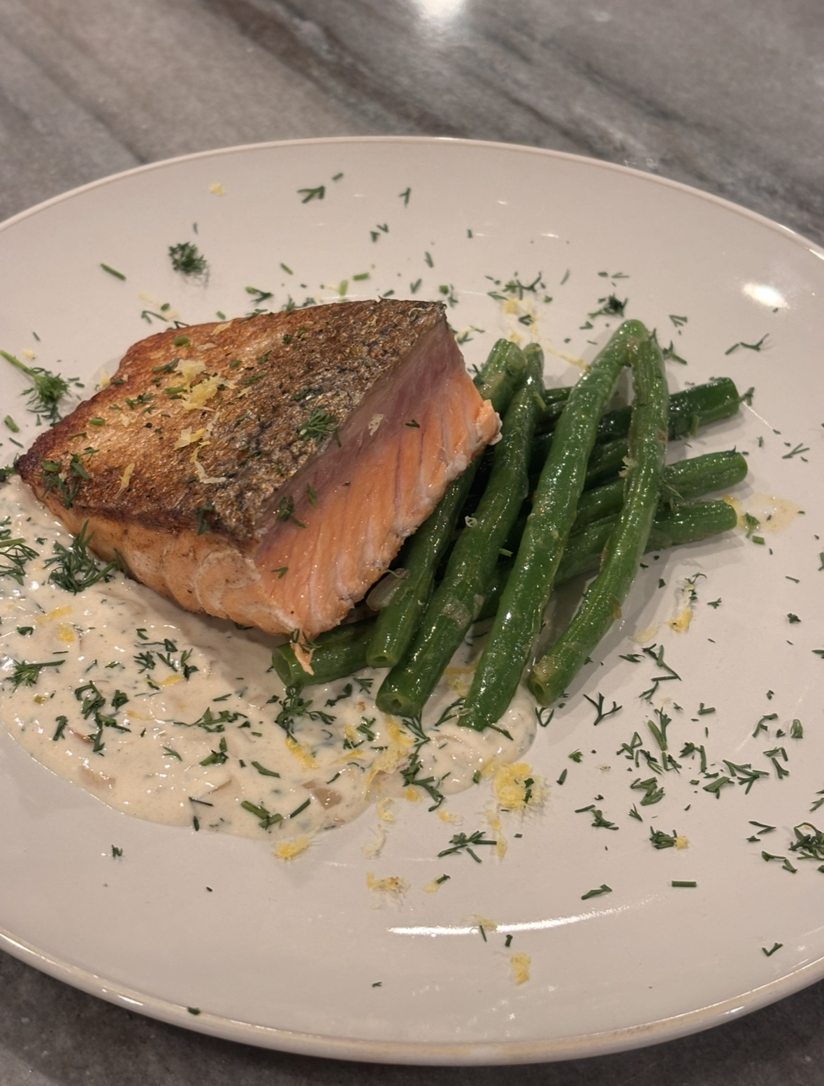 Nashville wedding catering salmon entree