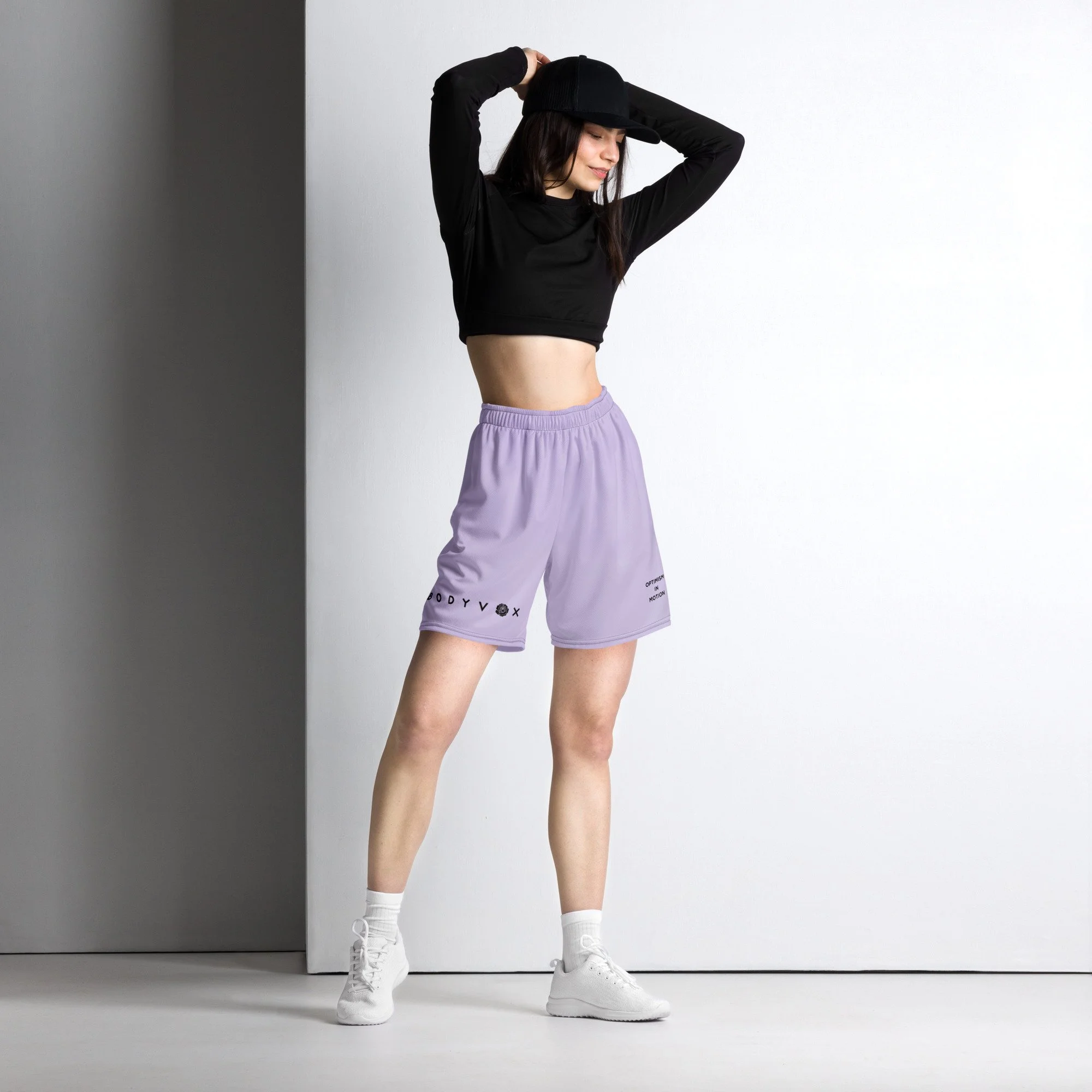 Lavender Unisex Mesh Shorts