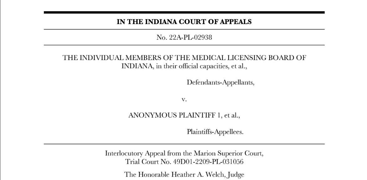 Amicus Brief: Historians of Religion, Reproduction, and the Law (Indiana MLB v. Anonymous Plaintiff 1)