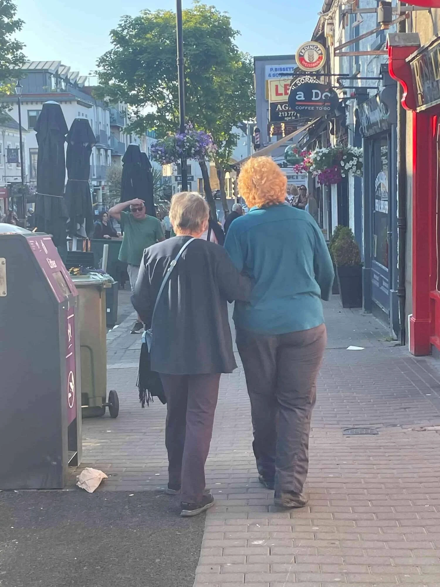 two women walking through Ireland