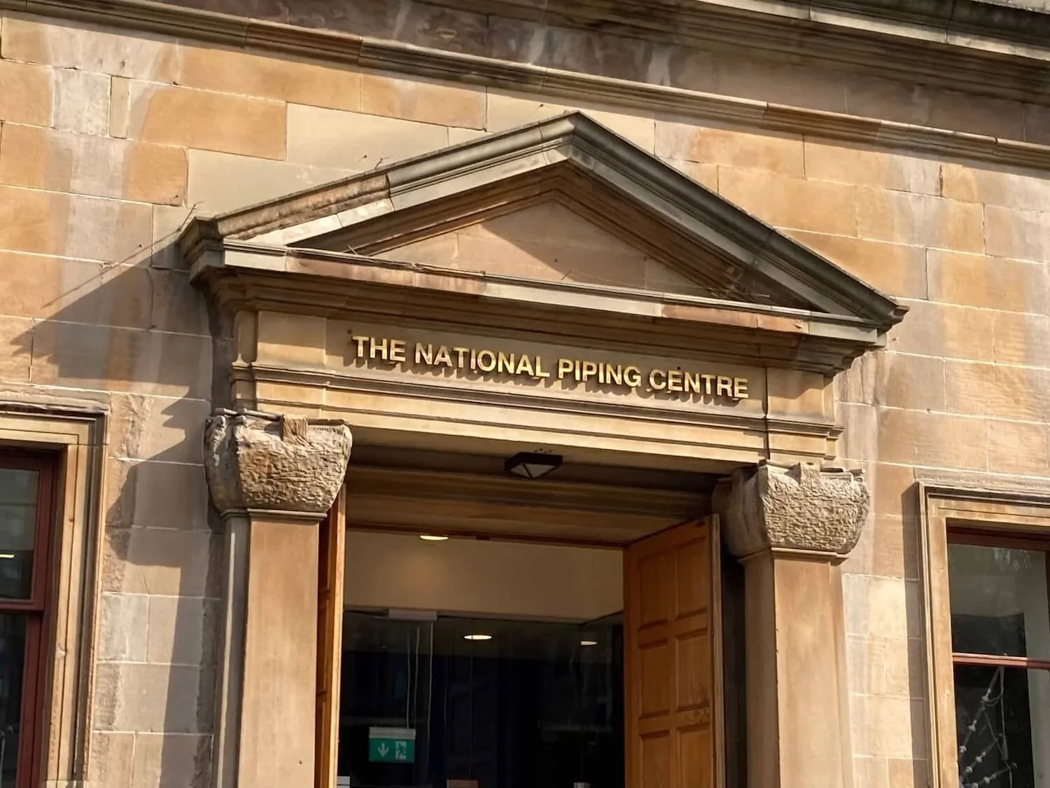 entrance to the National Pipping Centre