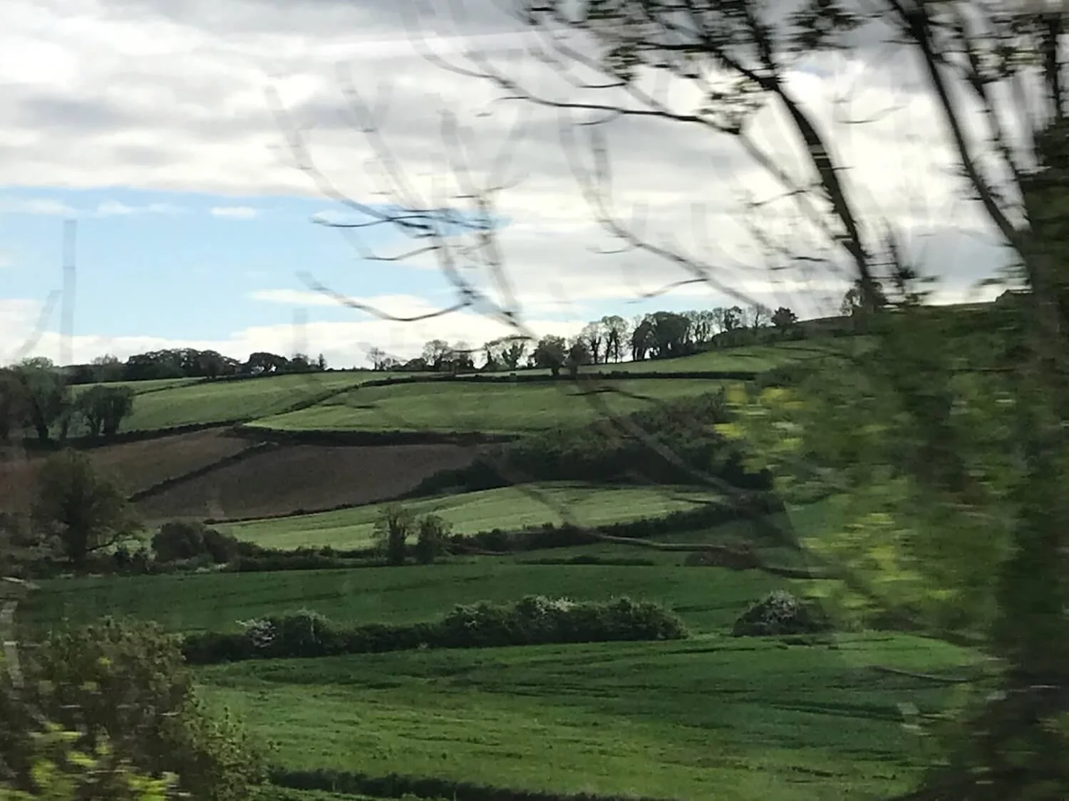 emerald green Irish countryside