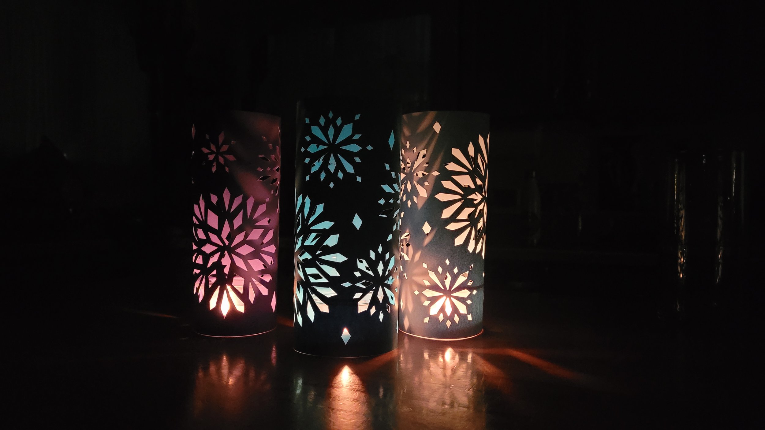 Winter Paper Lantern / Centerpiece