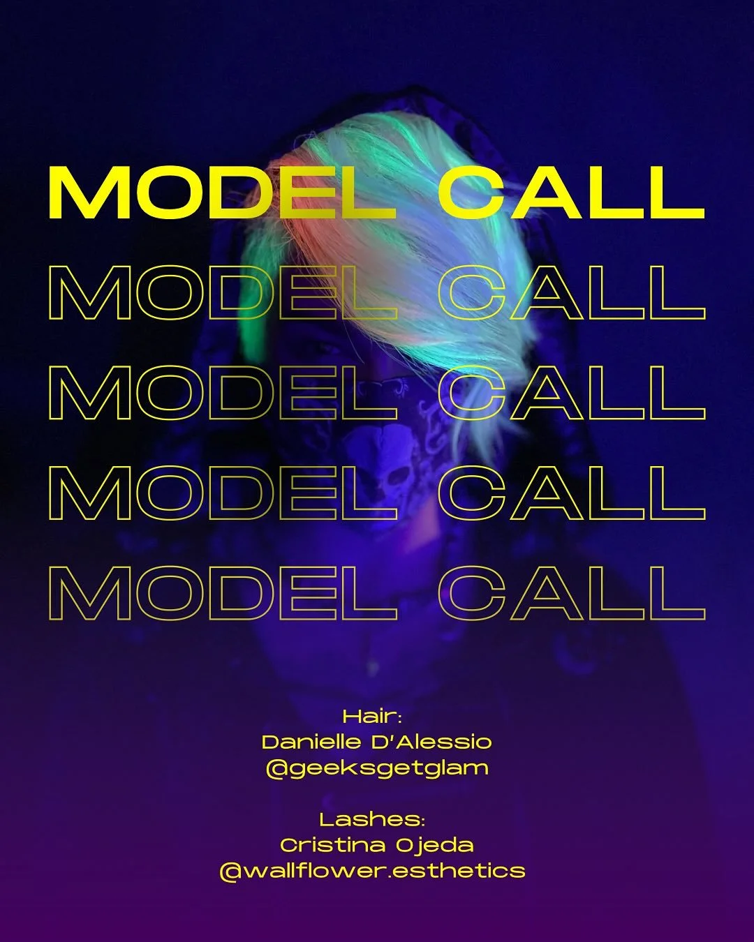 𝖂𝖆𝖑𝖑𝖋𝖑𝖔𝖜𝖊𝖗 𝕲𝖊𝖙𝖘 𝕲𝖑𝖆𝖒 🌈✨

Danielle @geeksgetglam and Cristina @wallflower.esthetics are teaming up to put the GORE in gore-geous and are looking to create two custom vivid hair and lash sets.

What We&rsquo;re Looking For:

- Two fu