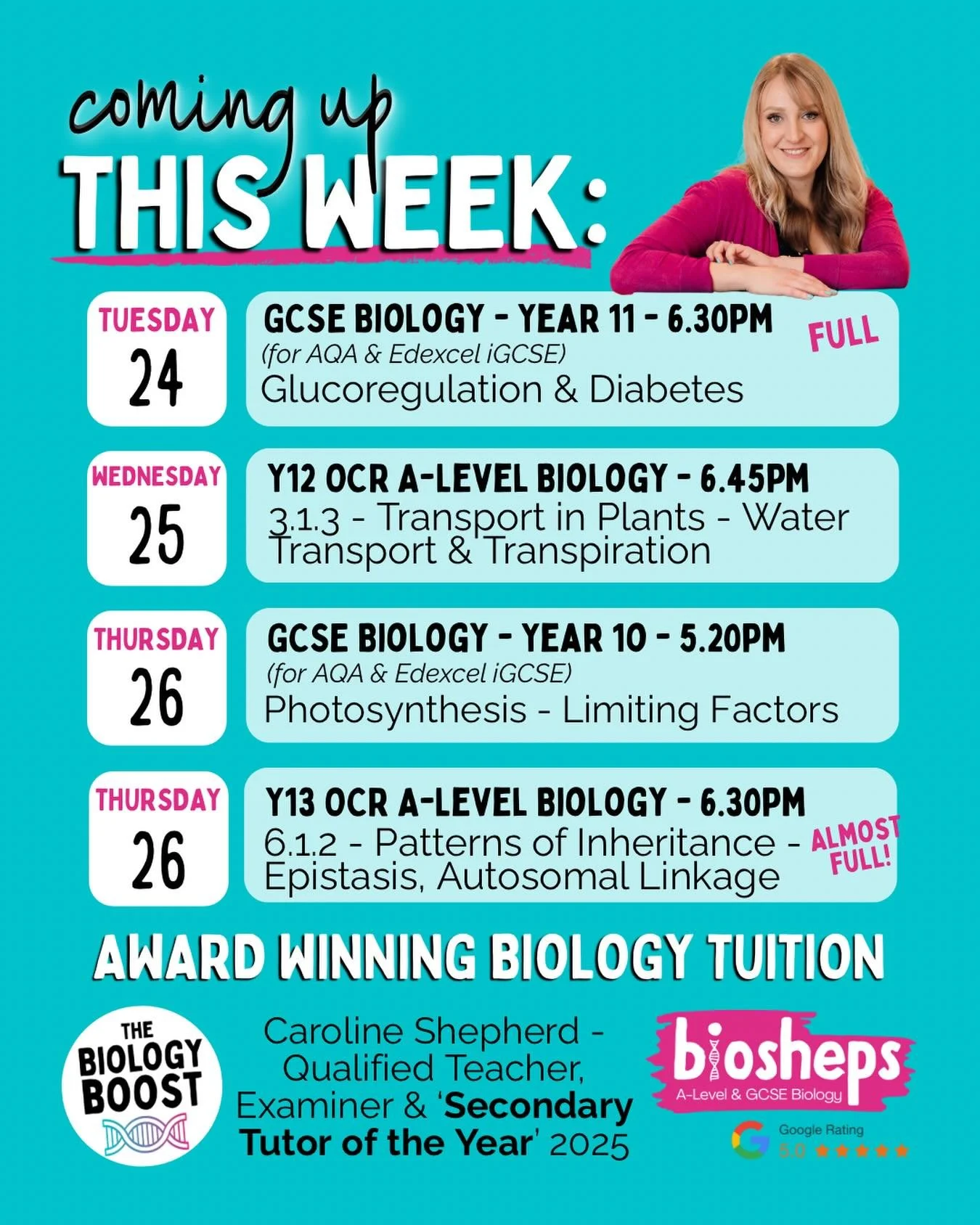 Genetics&hellip;.love it or hate it?! 🧬 

@miss.messoms.biology.boost is the genetics MASTER btw, she&rsquo;s a big fan! 

My Y13 OCR A-Level Biology students have been grappling with pedigree diagrams and punnet squares over the last week. And it&r