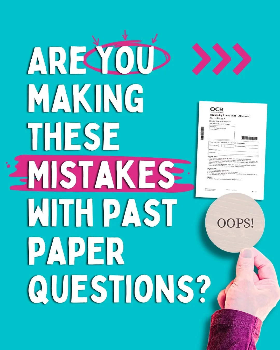 For GCSE &amp; A-Level Biology, using past exam questions in your revision is incredibly important. 

It helps you
✅ Learn the key words &amp; phrases needed to get marks
✅ Develop exam technique &amp; skills that can&rsquo;t be revised from a textbo