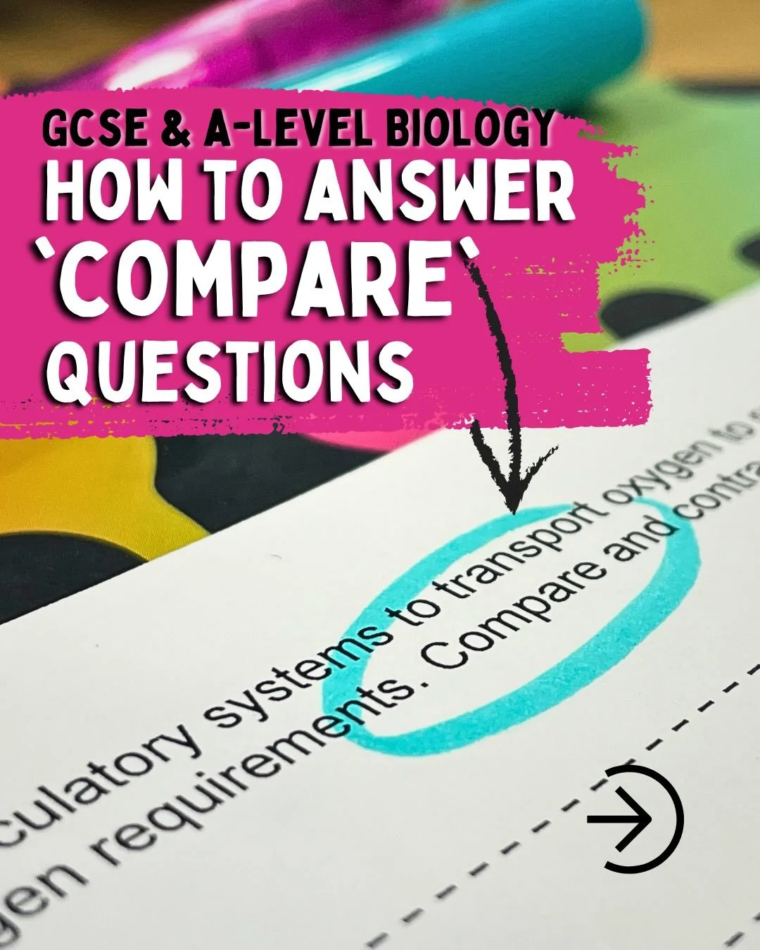🧬 GCSE &amp; A-Level Biology students: Upgrade your exam technique in 5 minutes with this post 👌

Comparisons (which include any questions on similarities and differences too!) are deceptively tricky and every year, students lose the marks for desc