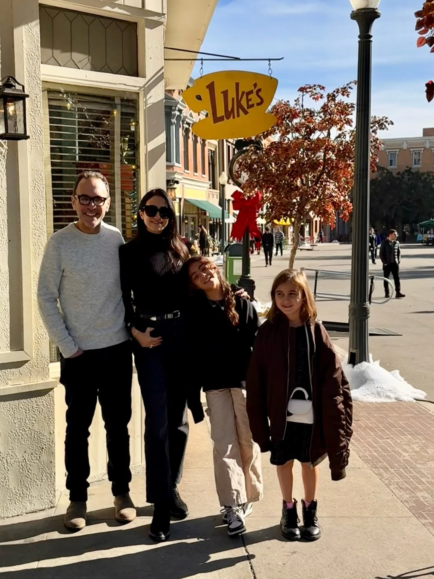 Andy and I watch Gilmore Girls on repeat all year and we finally got to go to Luke&rsquo;s! If only we got to hang with Kirk!