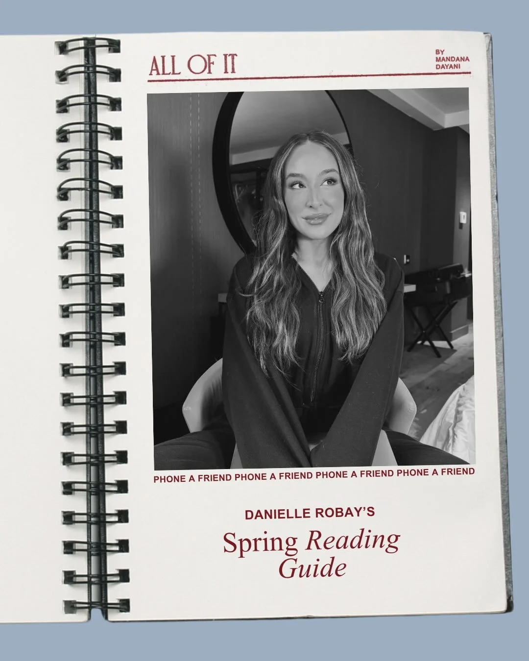 Phone a Friend: Spring Reading Guide from @daniellerobay, one of my favorite interviewers and endlessly thoughtful readers. She pulled together a list that truly has something for everyone, from messy family sagas to love stories that linger. 

Full 