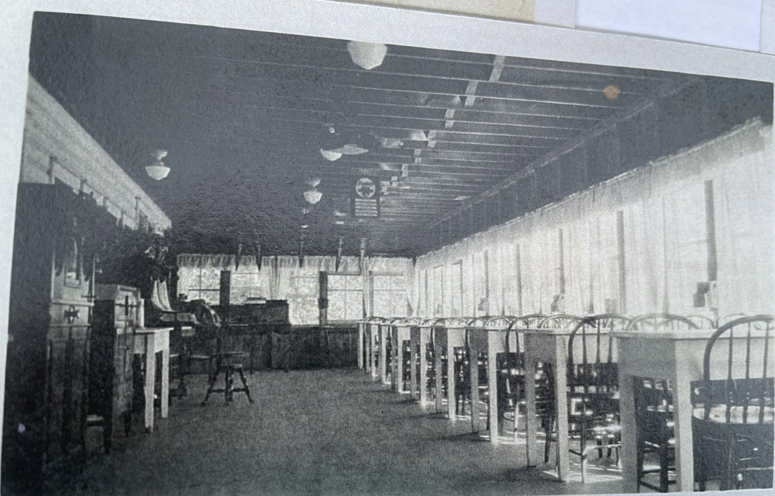 Ashfield Lake House back porch interior, lake view seating. (Photo courtesy of Susie Hanna, Paul & Carol Agrillo)
