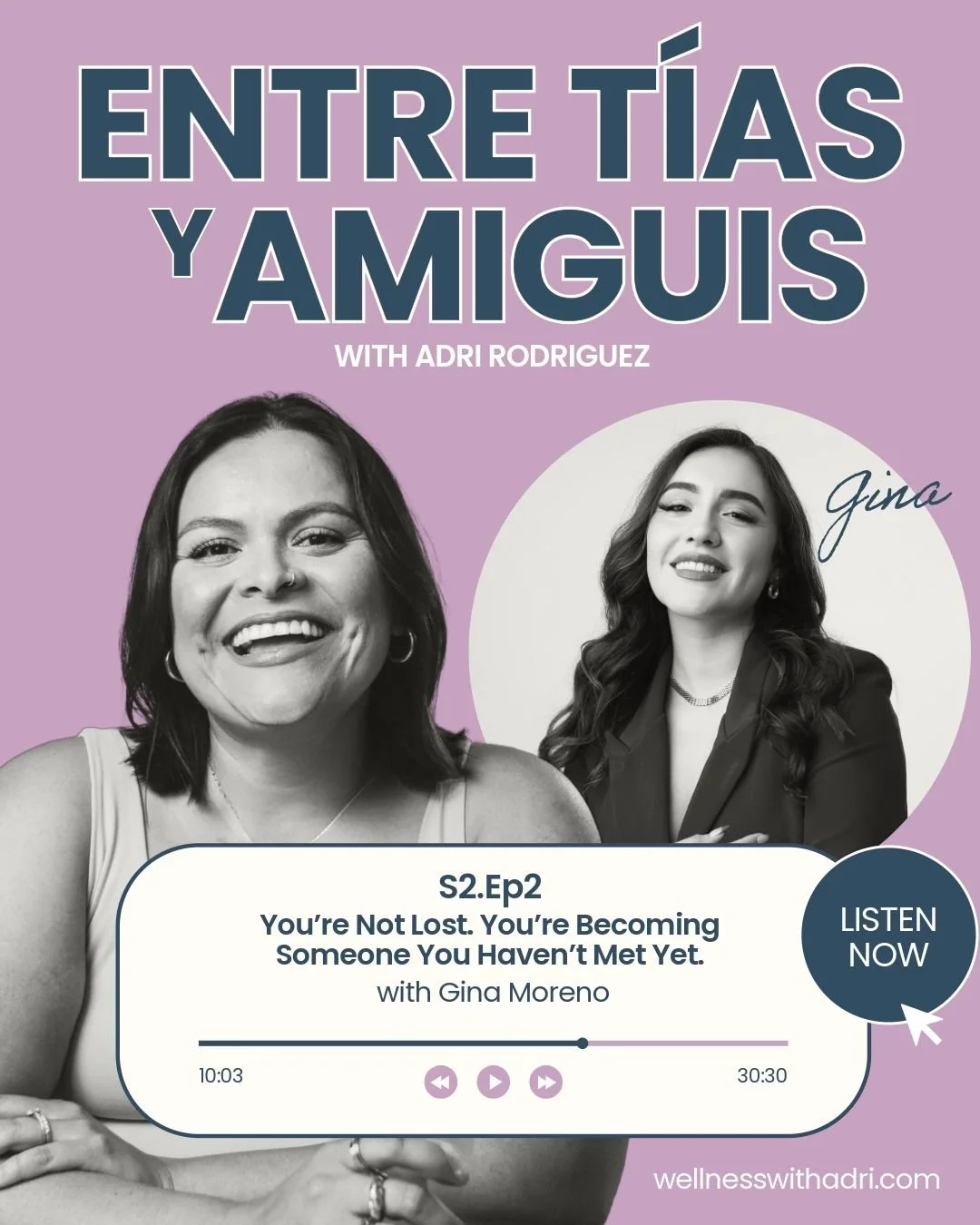 💭 What if doing everything &ldquo;right&rdquo; still left you feeling stuck?

This week on Entre T&iacute;as y Amiguis, I&rsquo;m joined by Gina Moreno (@soyginamoreno), first-gen coach, storyteller, and host of the Empowermente Podcast, for a conve