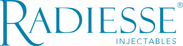 Radiesse Injectables logo in blue text