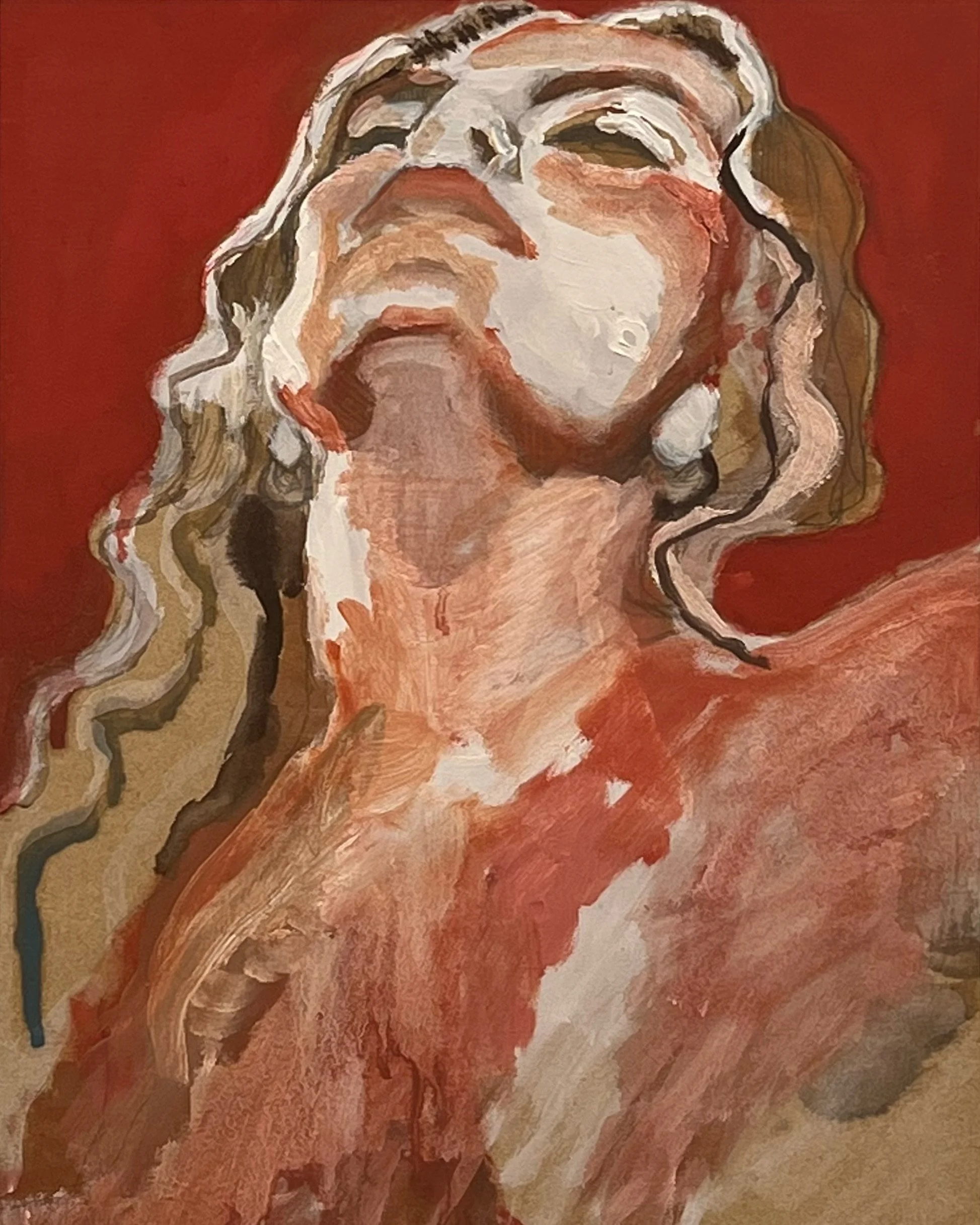 SELF PORTRAIT IN RED
2022
Oil on wood
21x29cm