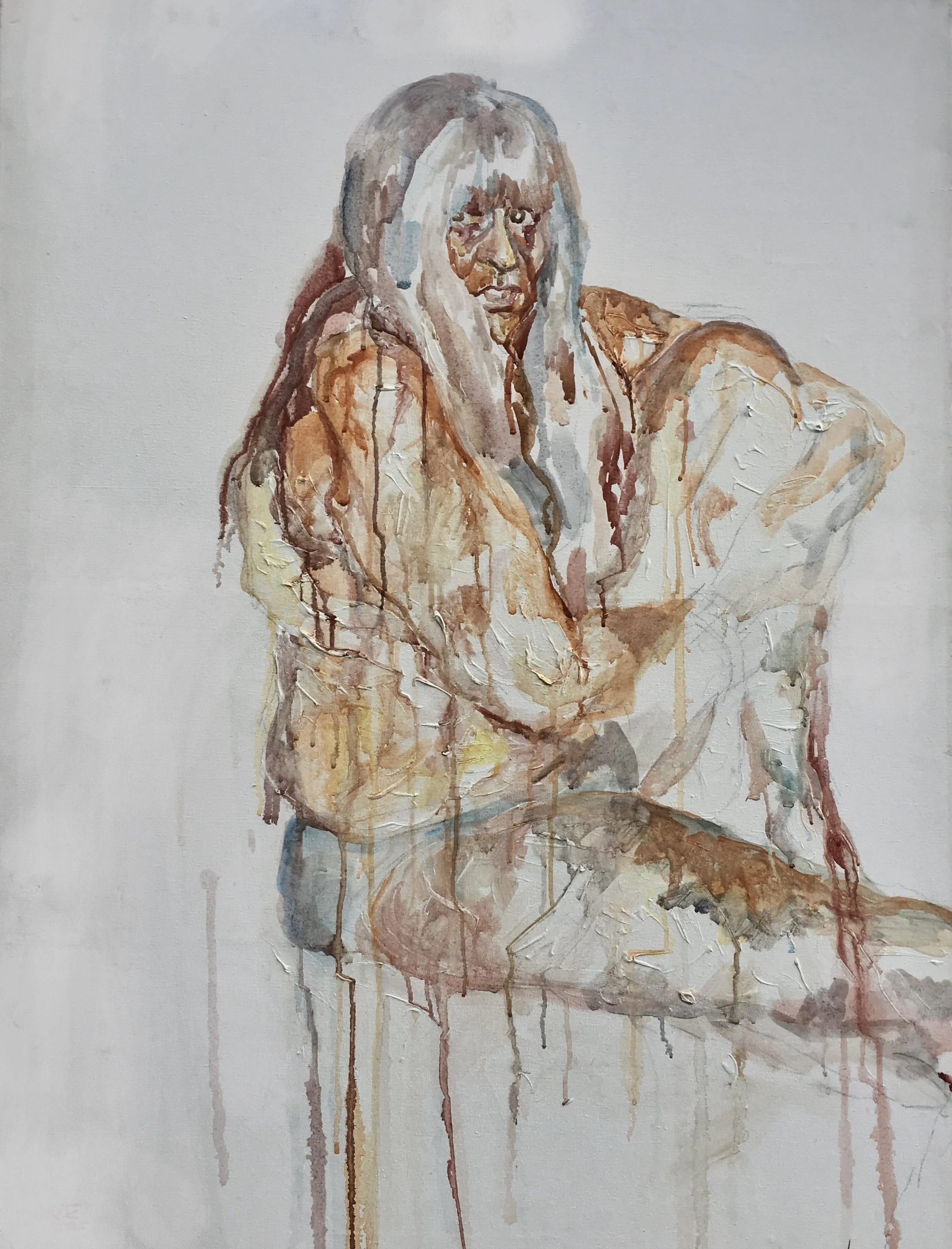 GRANDMOTHER
2017
MIXED MEDIA ON CANVAS
120X80cm