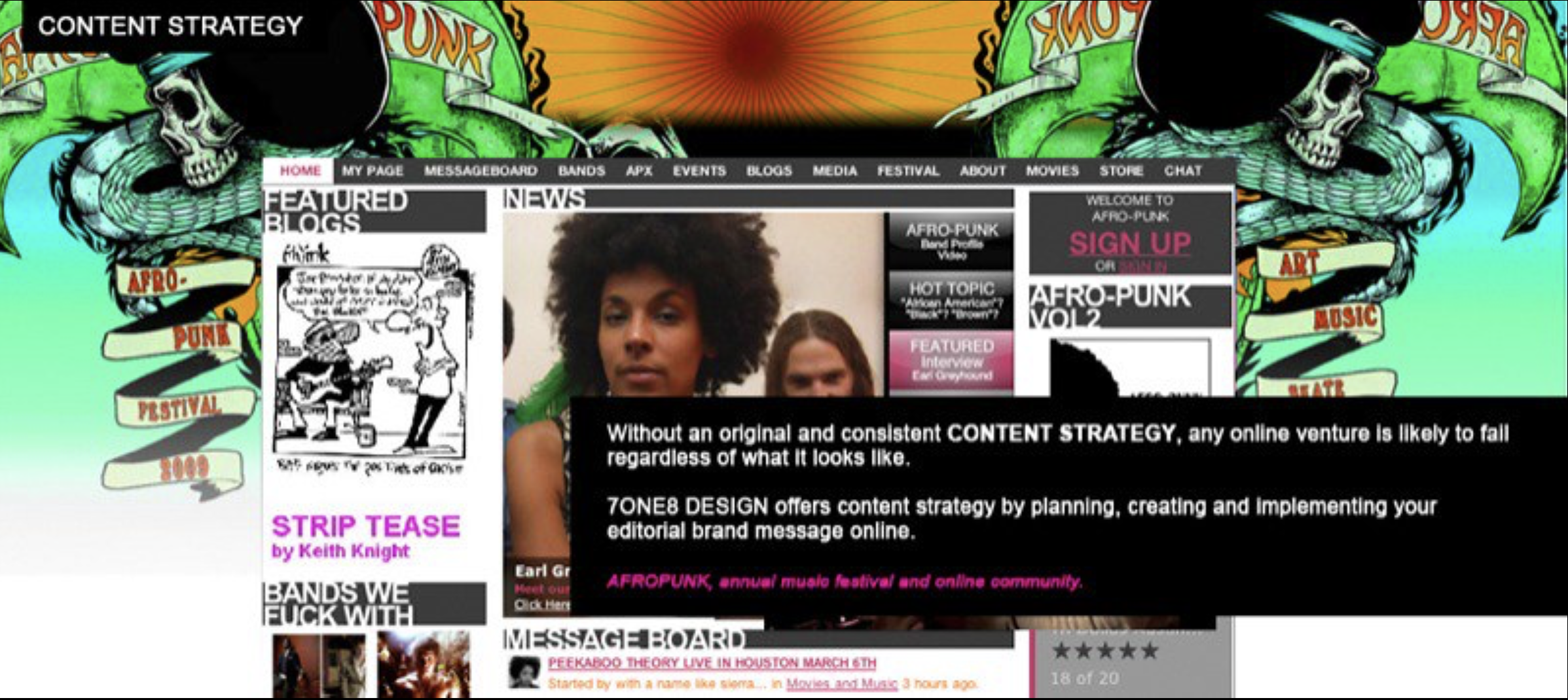 AFROPUNK Ning Social Platform site