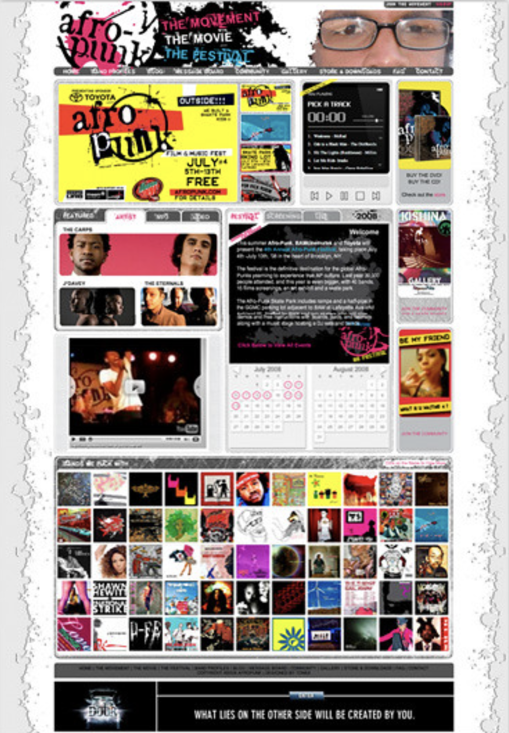 AFROPUNK user interface and information architecture design