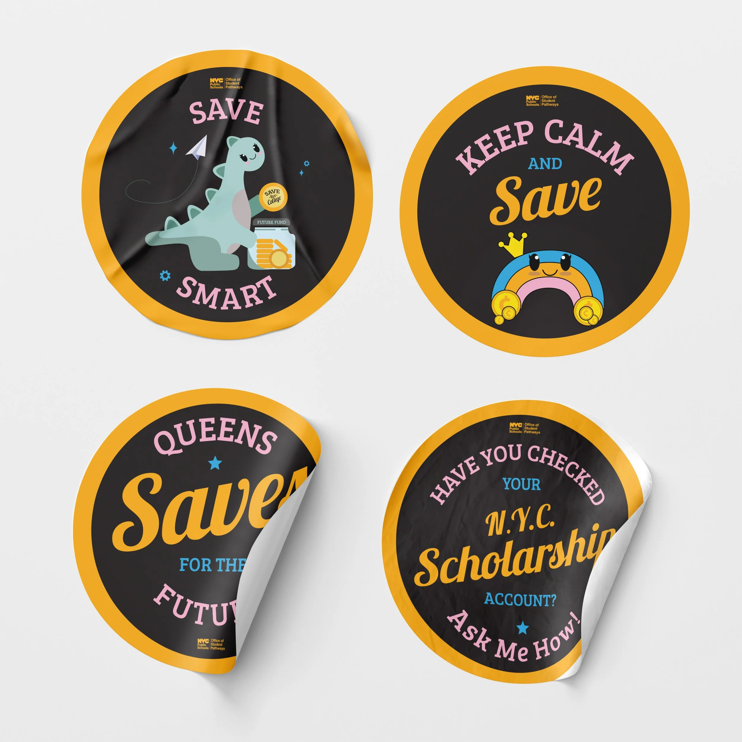 Save for College stickers