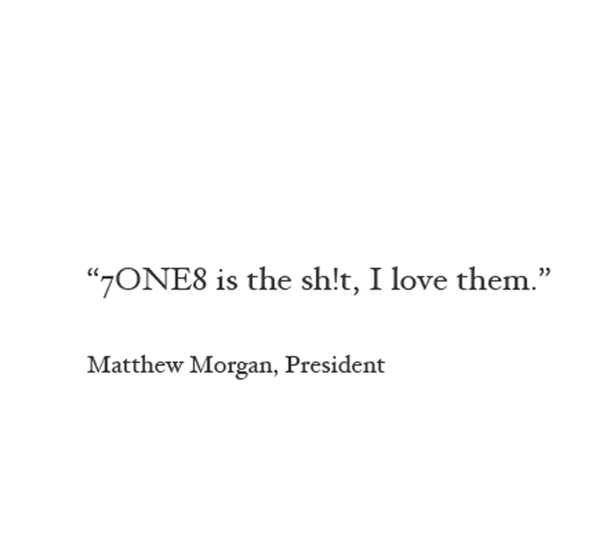 Testimonial by Matthew Morgan