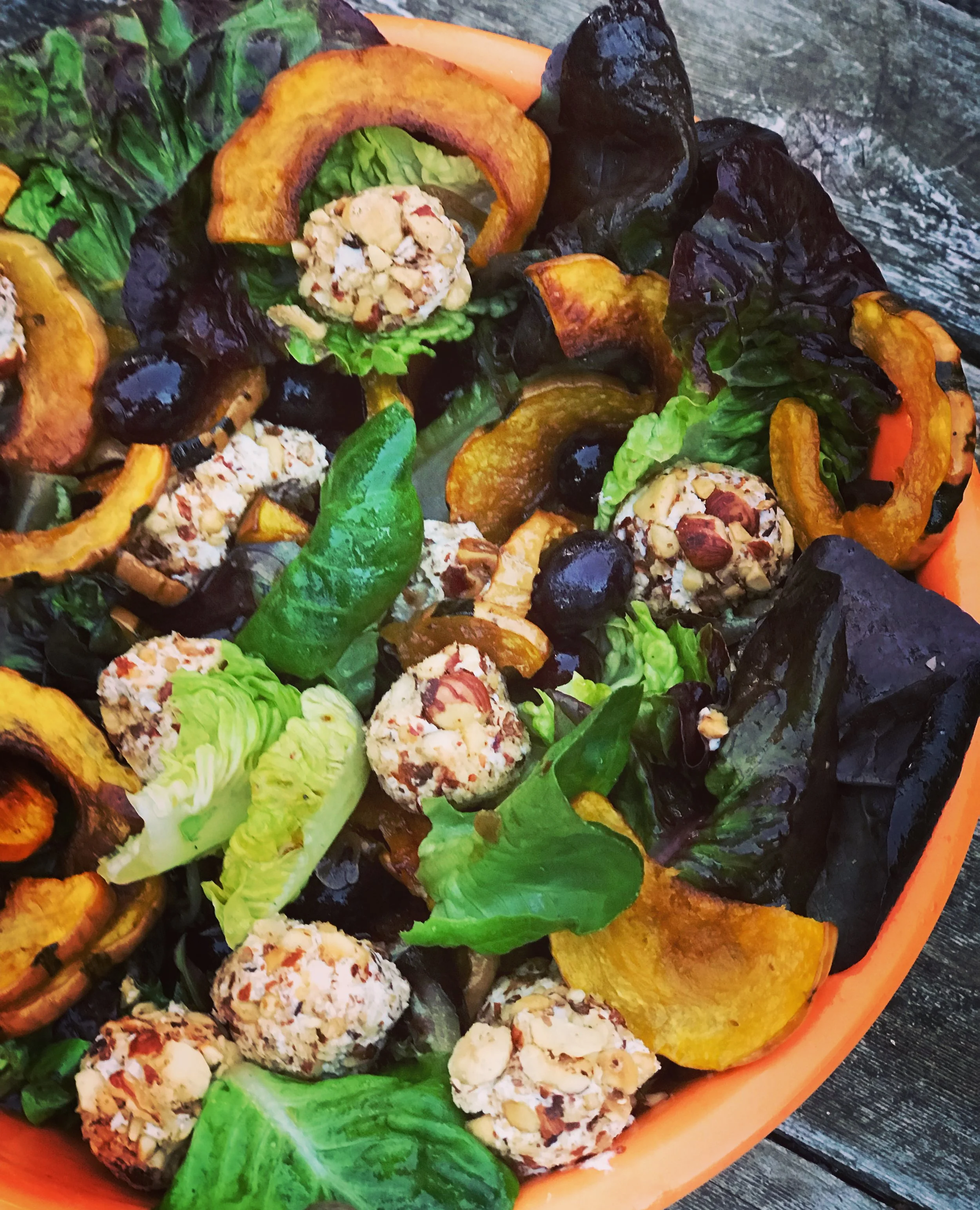 Grape and Roasted Delicata Salad