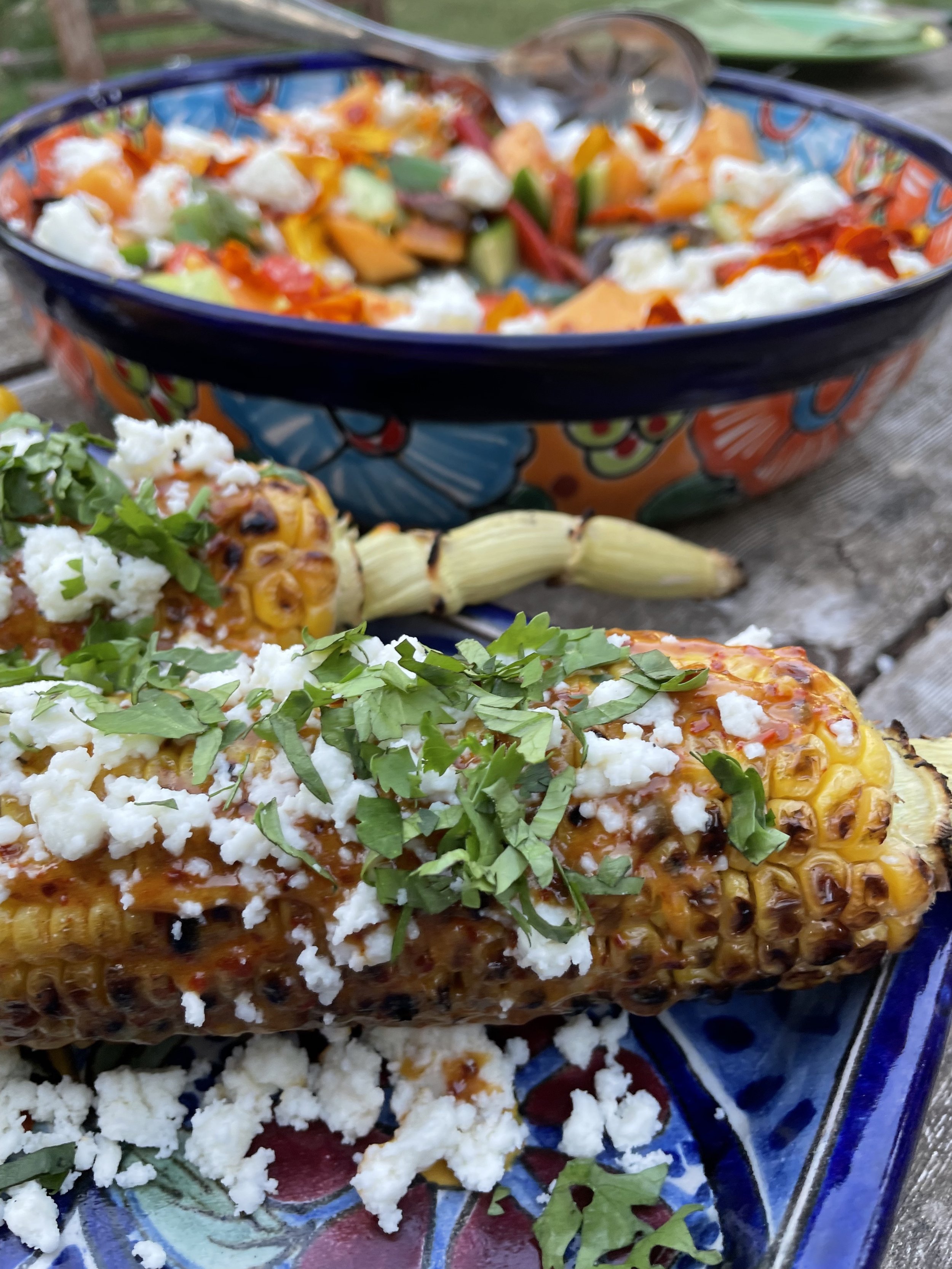 Grilled Corn Elotes