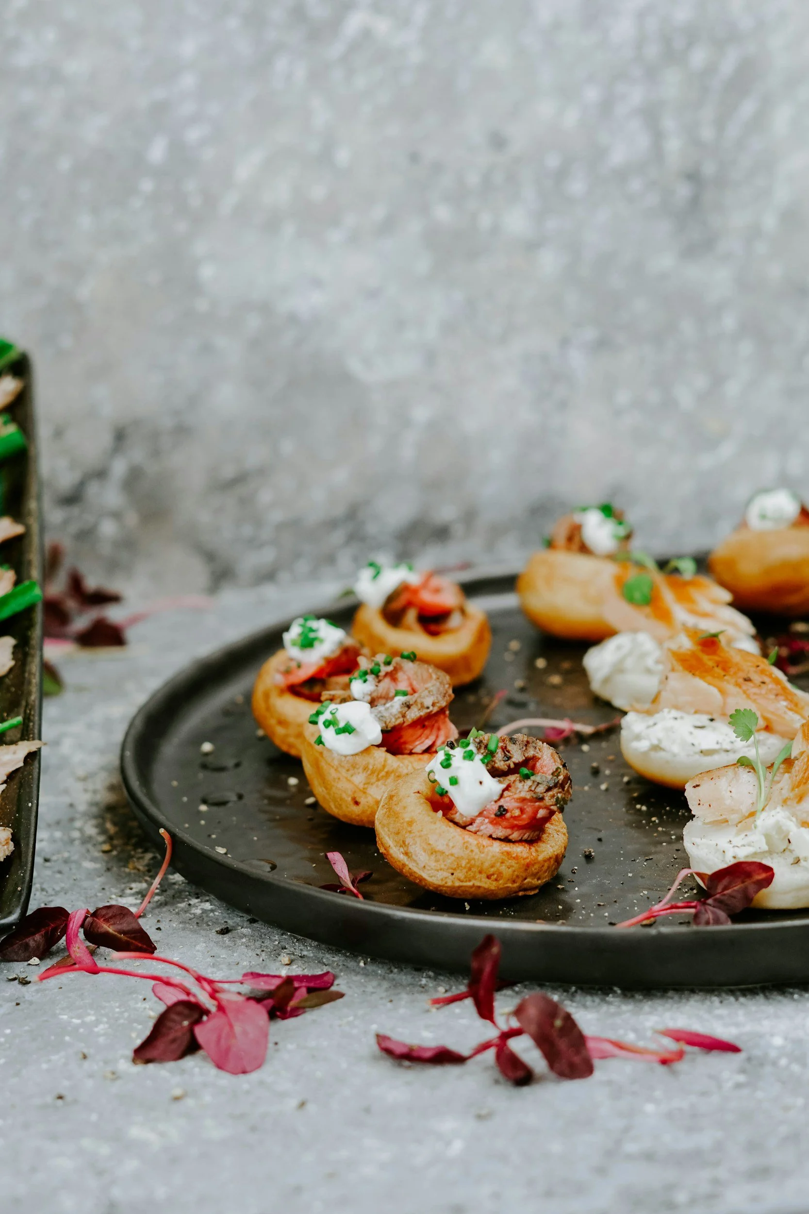 Tomato Puff Pastry Bites with Bacon Gremolata