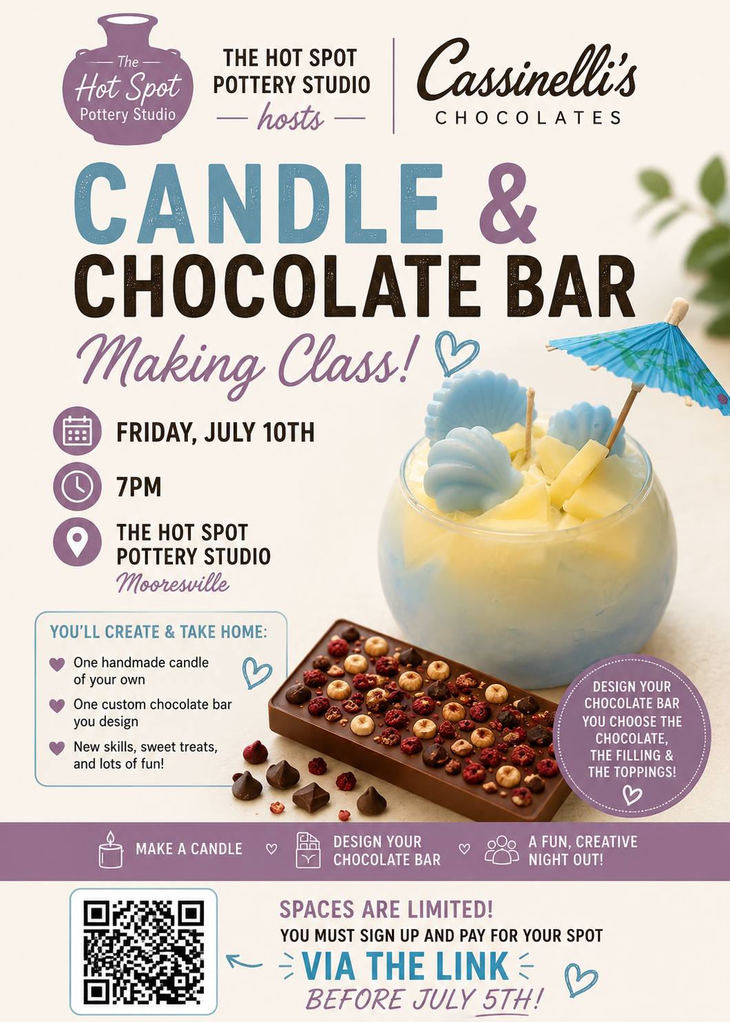 Candle & Chocolate Bar Making Class