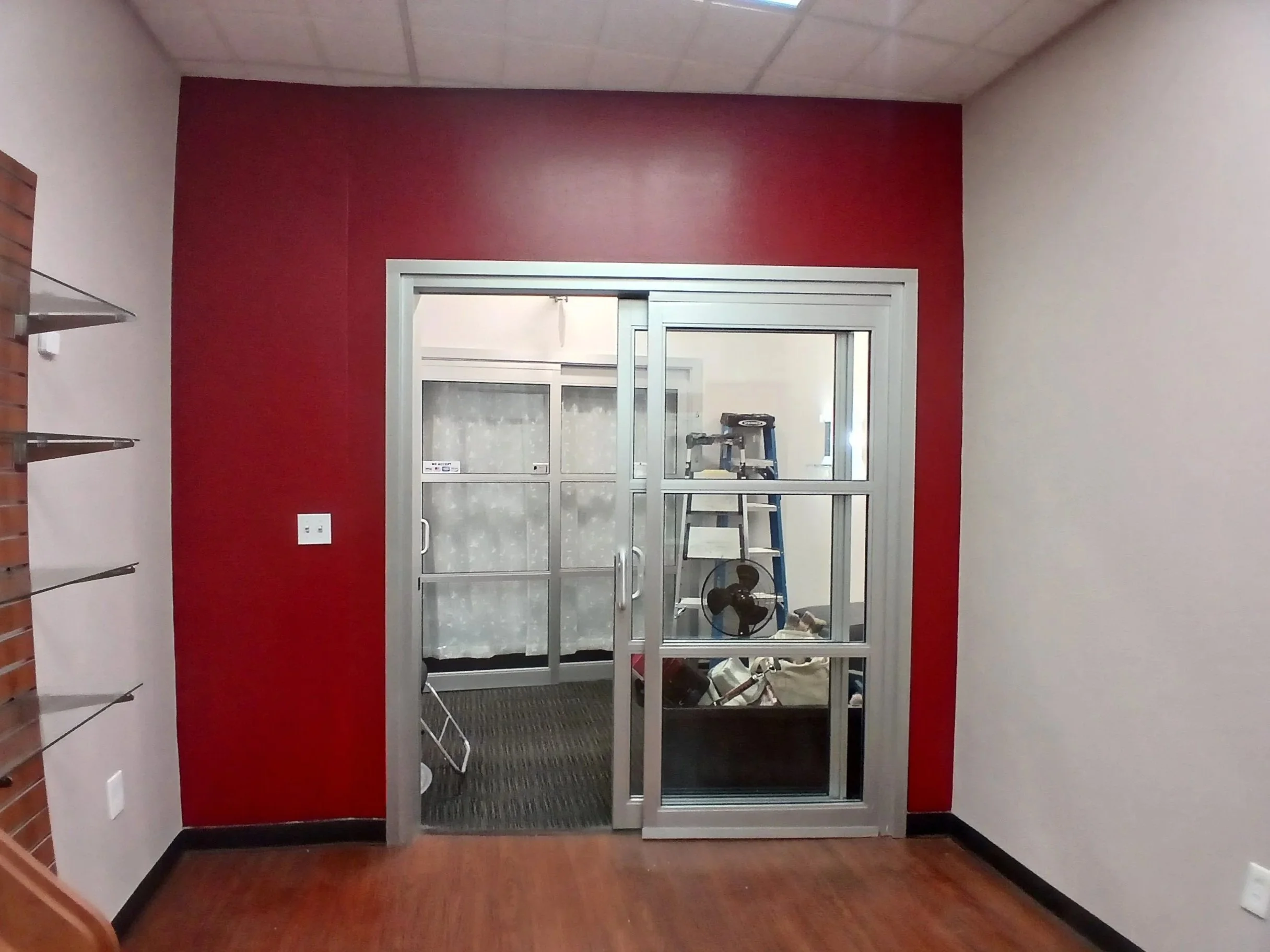 Painted commercial studio