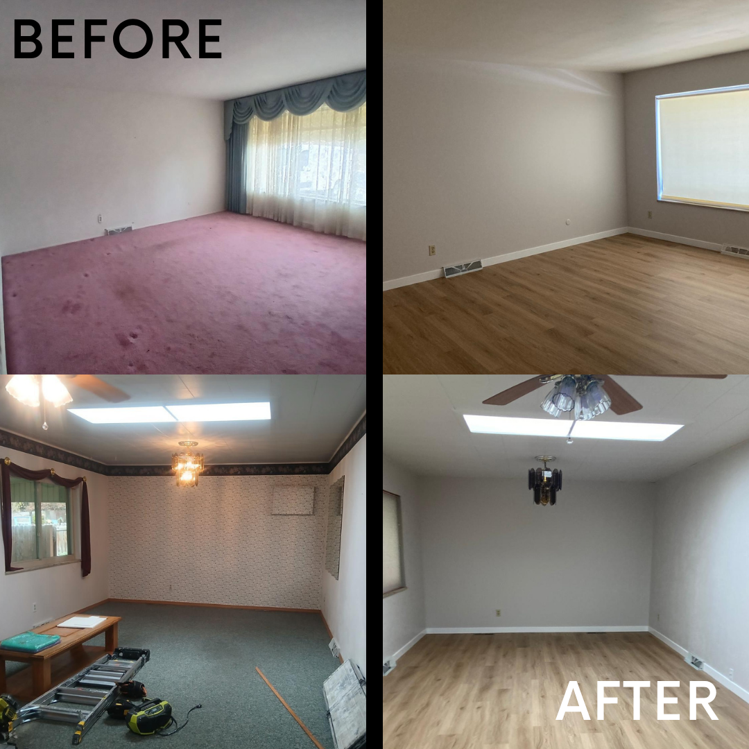 New paint & trim (removed wallpaper)