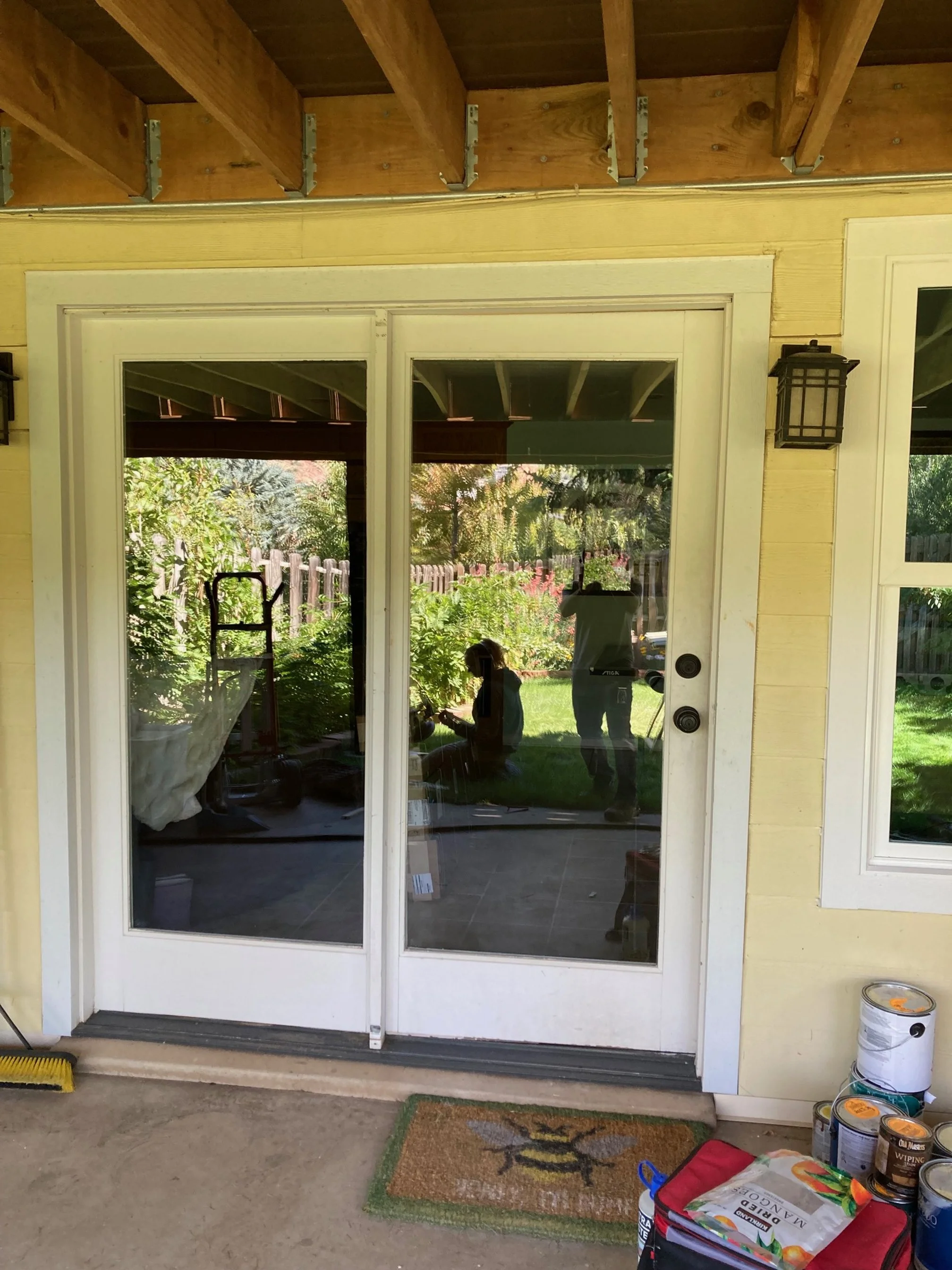 Custom Door Trim Before