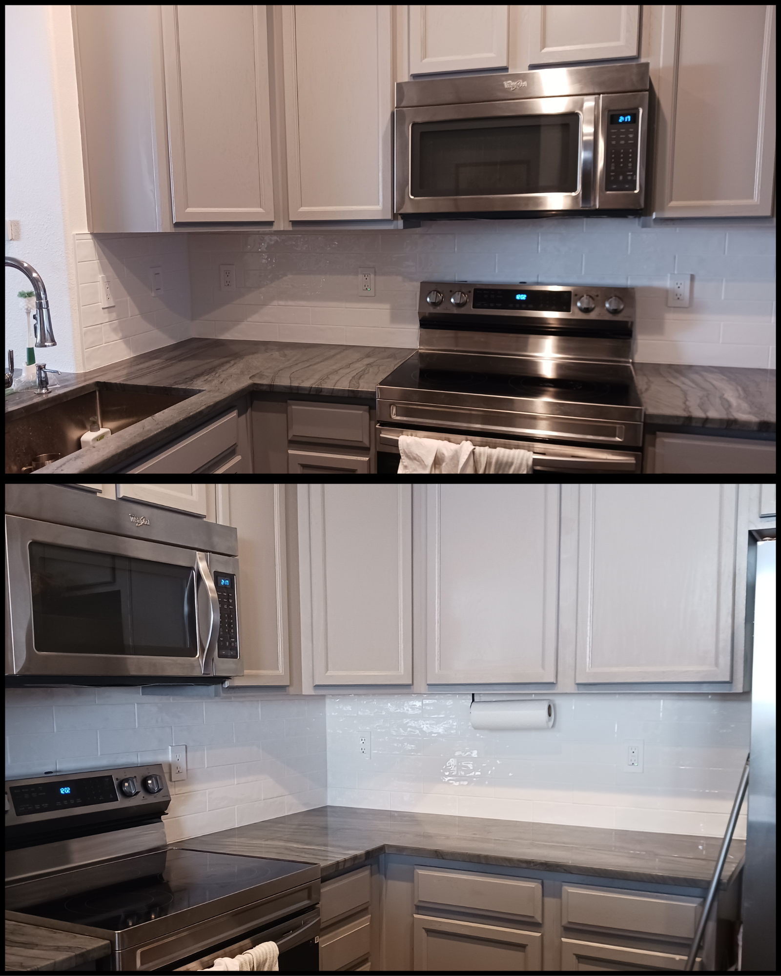 New backsplash and outlets