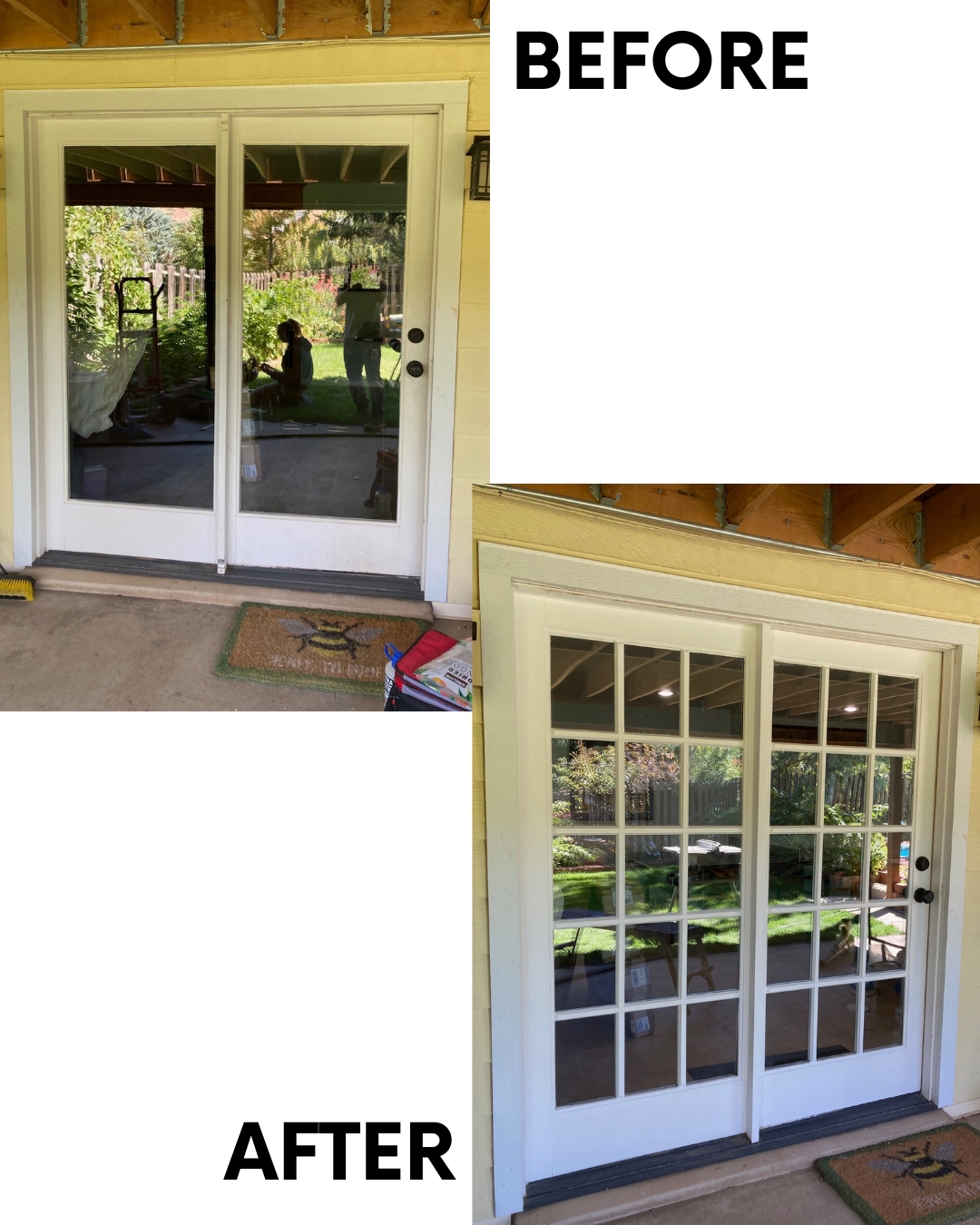 French door molding upgrade