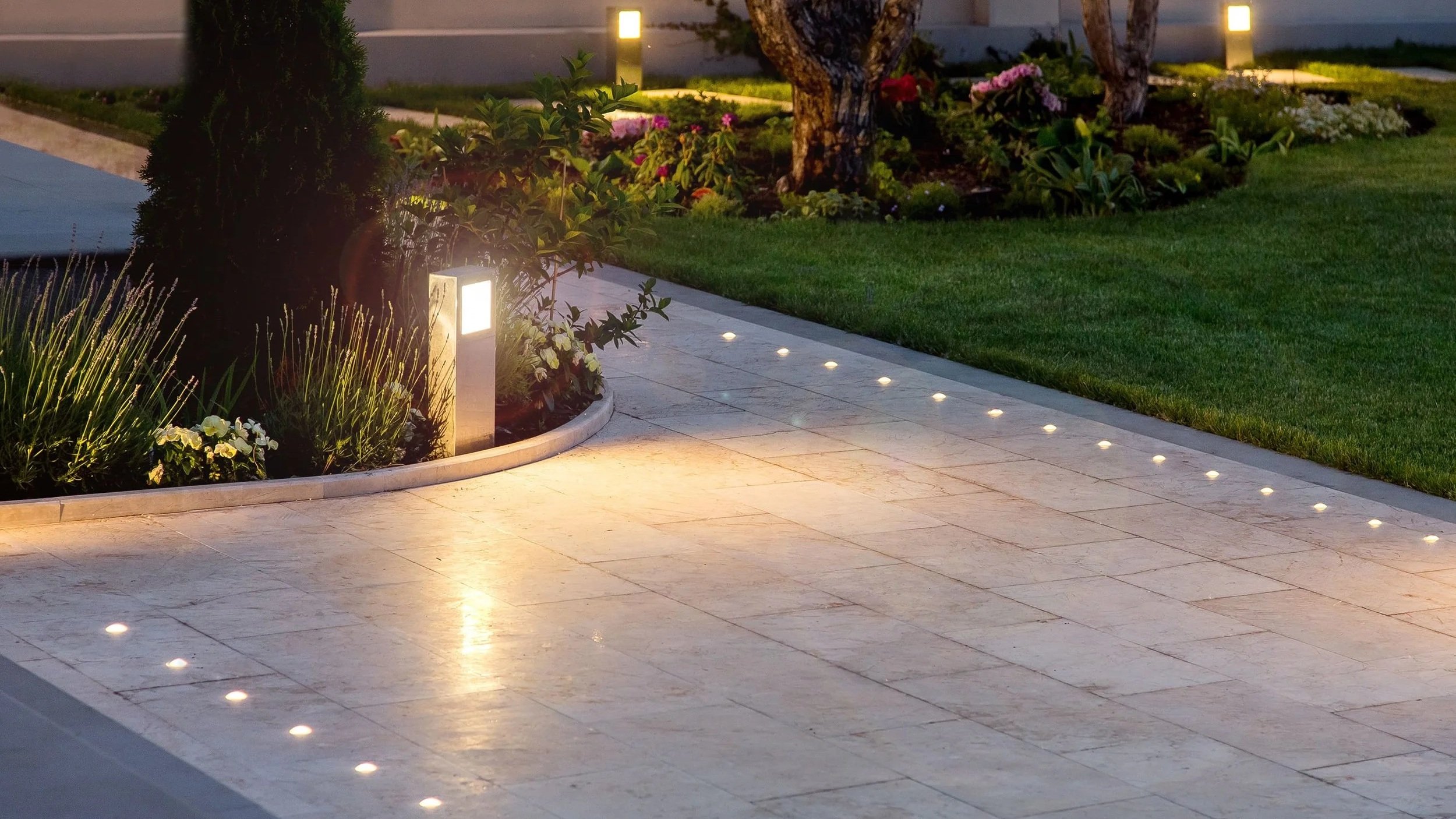 North Shore Paver Lights That Elevate Every Hardscape Project pappas company construction landscape design