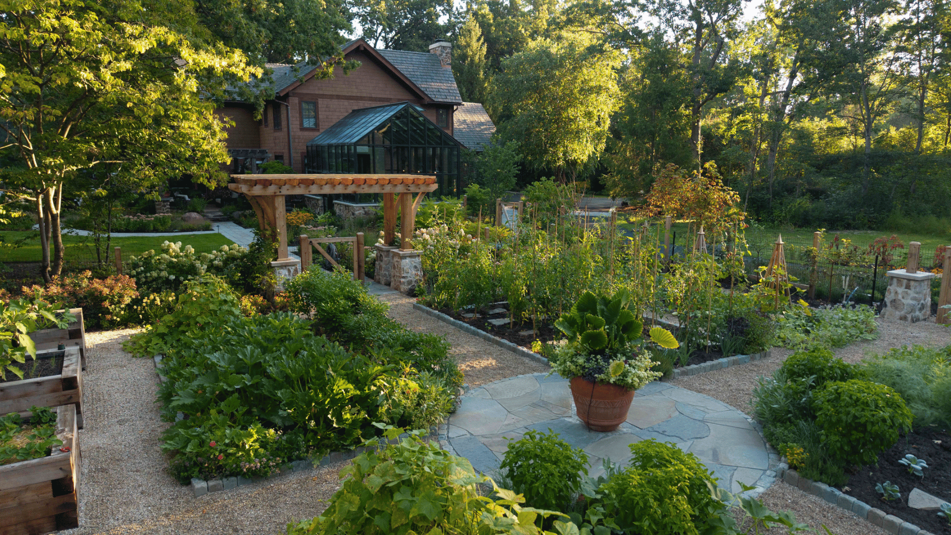 Riverwoods-IL-Edible-Garden-Raised-Beds-Cedar-Pergola-Entrance-Greenhouse.png