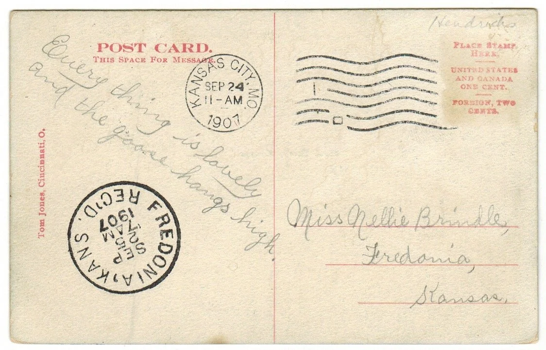 The Livestock Exchange Building & Kansas City Stockyards - Postcard 3048b - View of the Stockyards and  Livestock Exchange Building - Kansas City History.jpeg