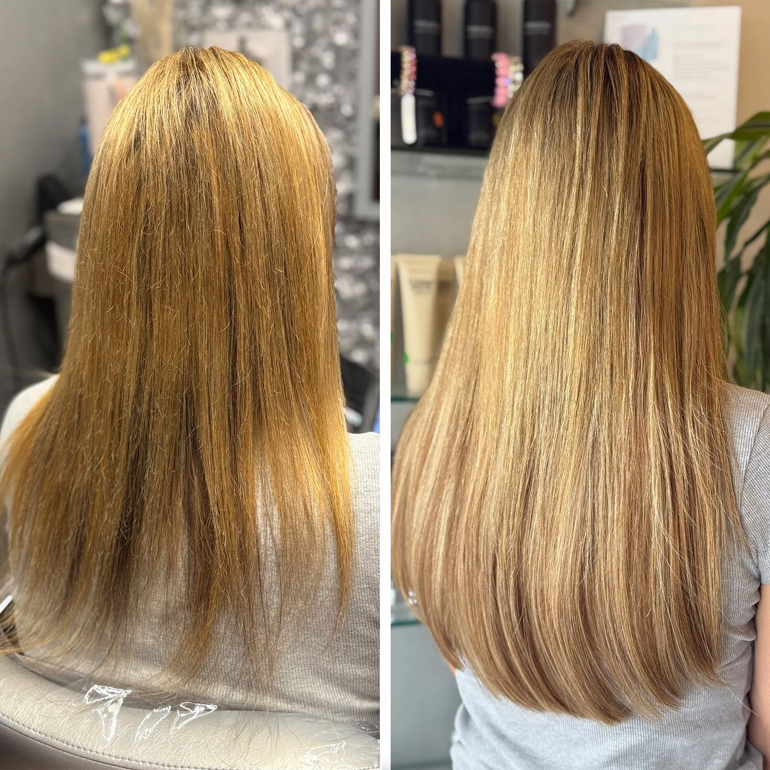 The full transformation of hair extensions.