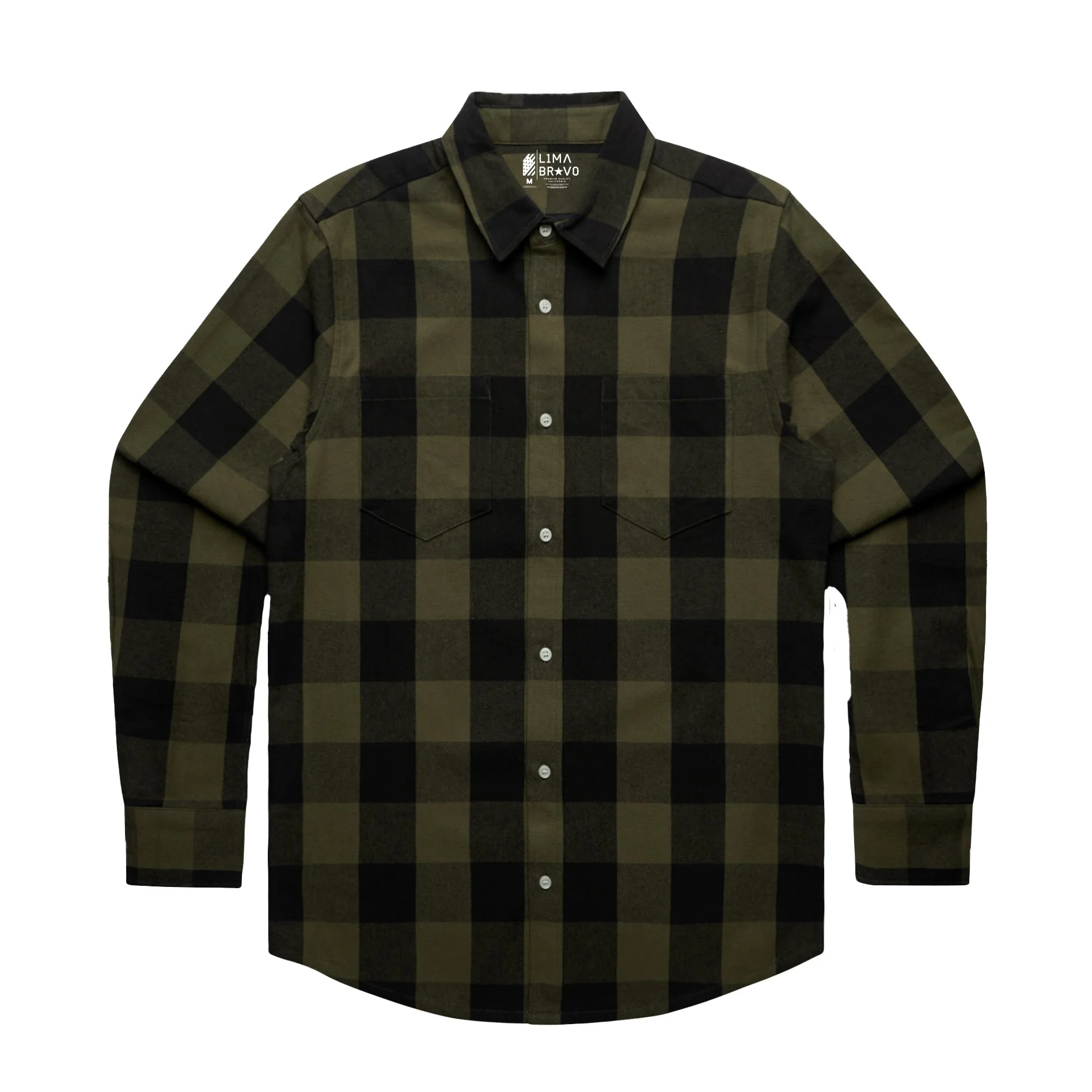 Heavyweight Check Flag Flannel - GRN