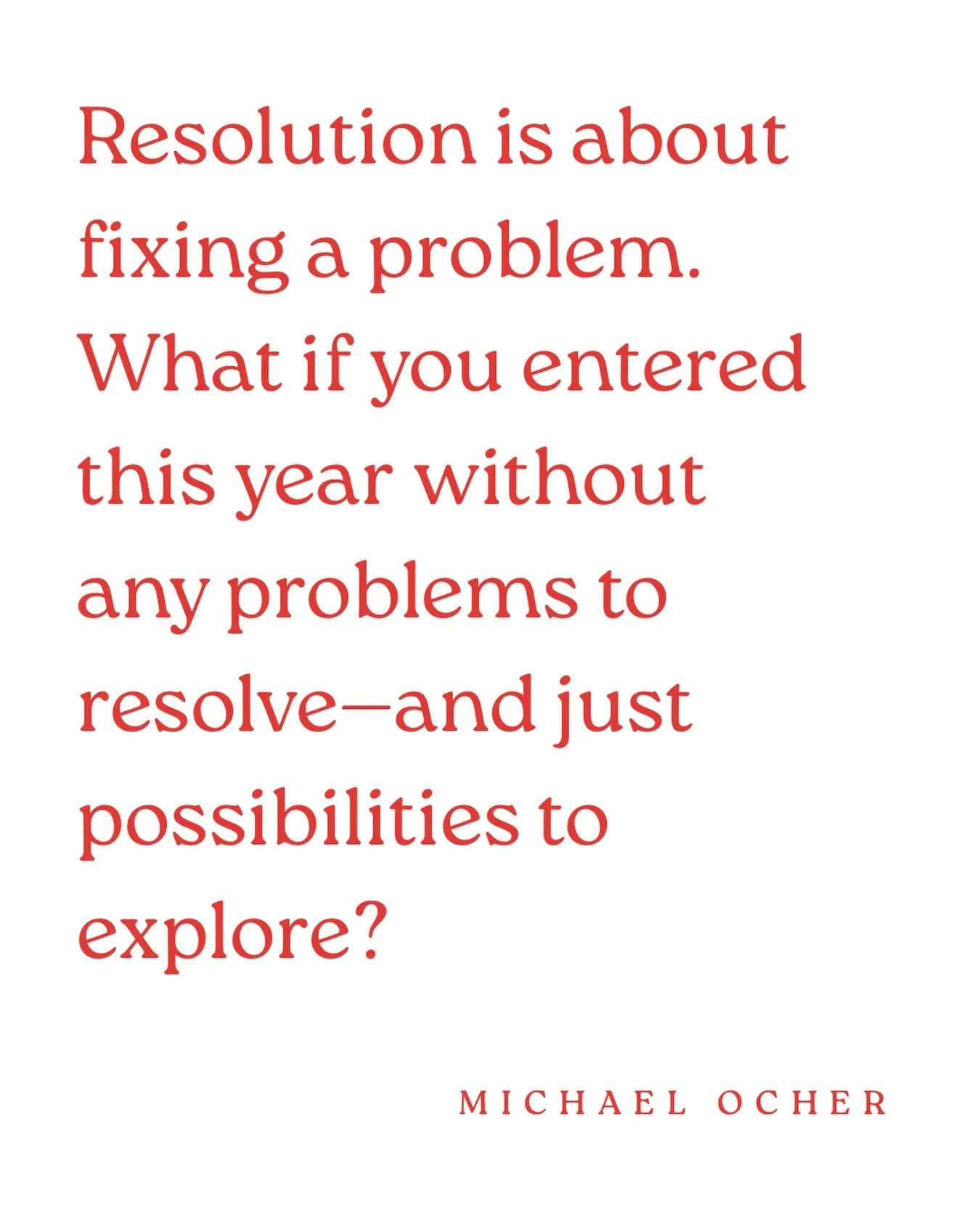 Resolution is about fixing a problem.
What if you entered this year without any problems to resolve&mdash;and just possibilities to explore?

#AccessConsciousness
#Consciousness
#Possibilities
#ChoosePossibility
#EnergyFollowsChoice
#NoProblemToFix
#