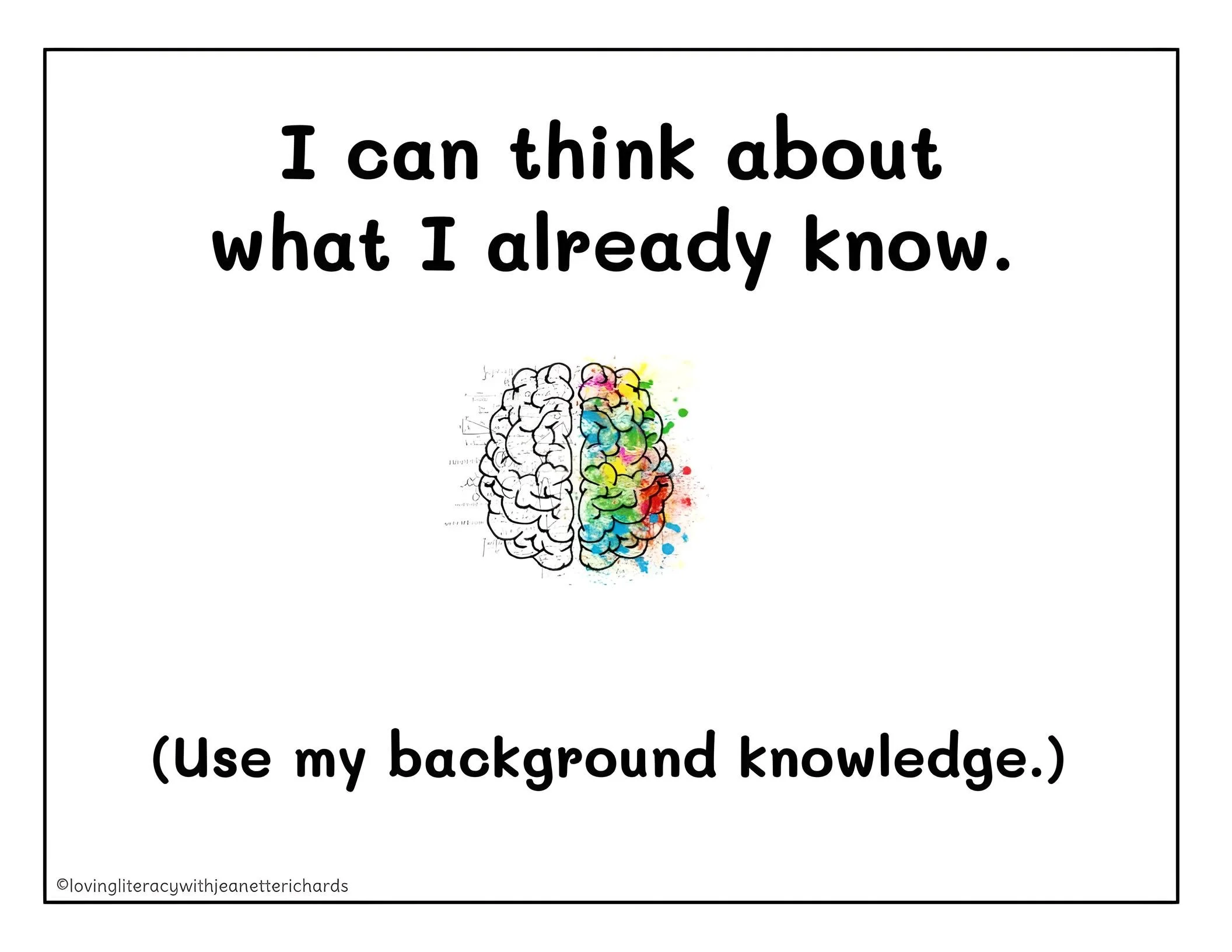 Comprehension Strategy Visuals — Loving Literacy with Jeanette Richards
