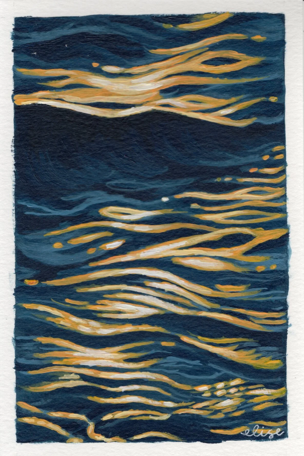 Golden Hour Waves Print