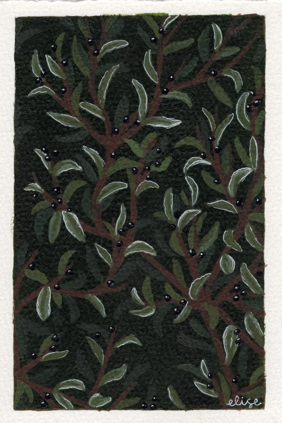 Frosty Branches Print