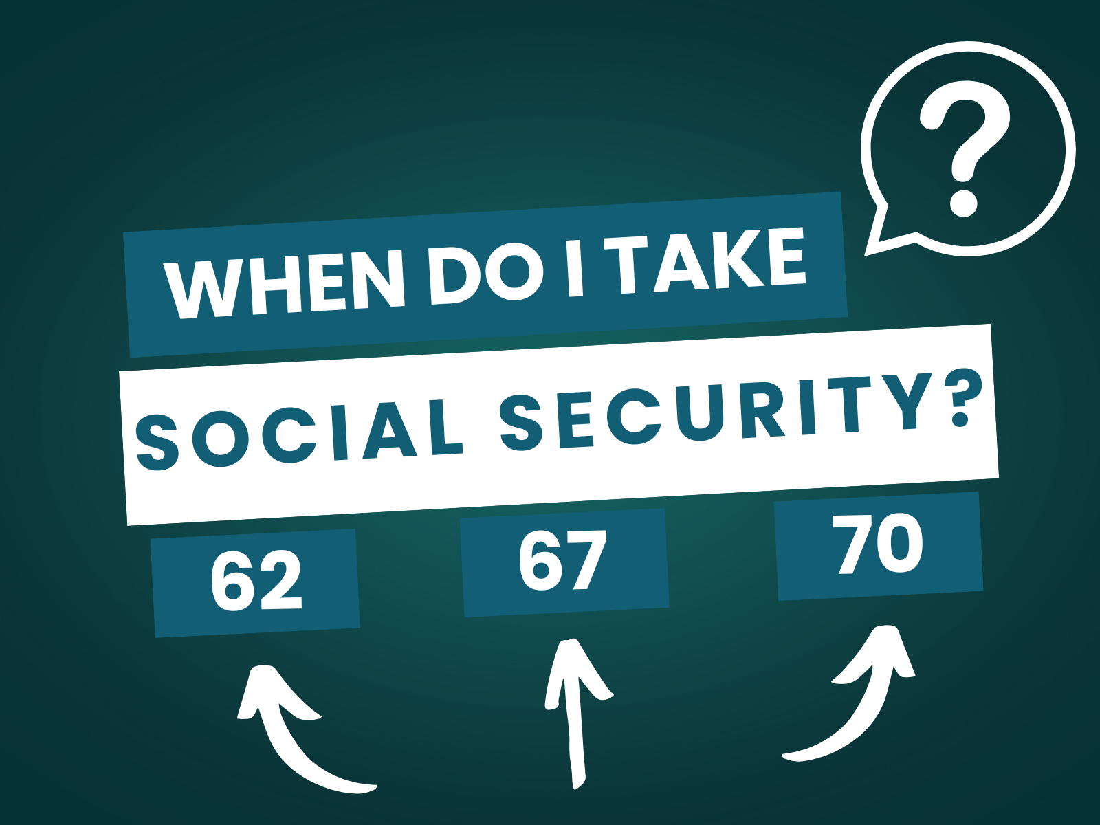 Should You Take Social Security at 62, 67, or 70?