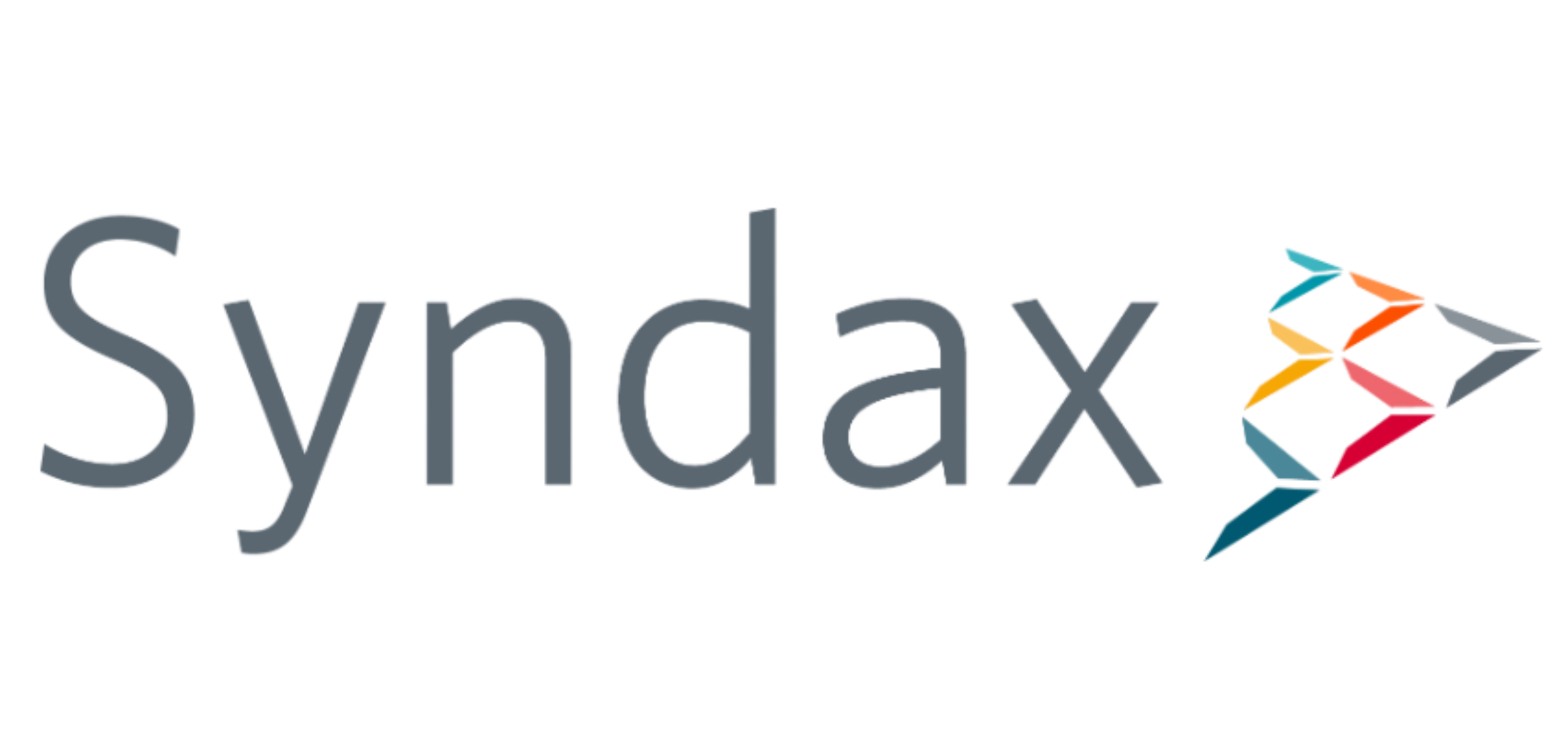 The logo for Sylmax, featuring the company name in gray lowercase letters next to a multicolored, geometric, abstract shape.