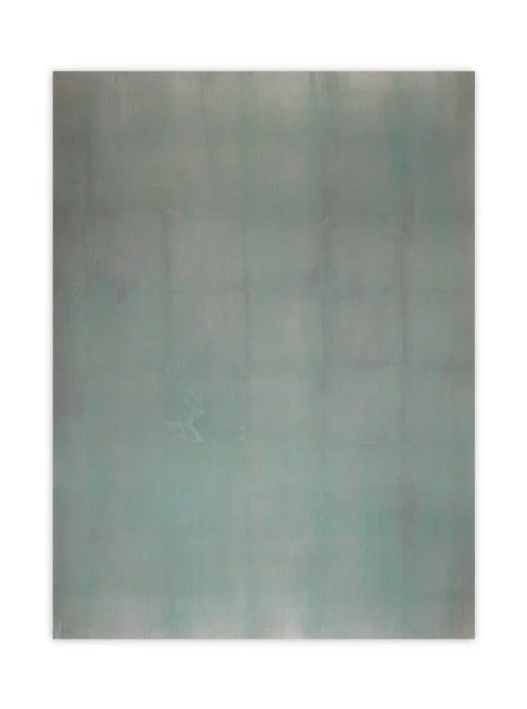 TBN0013 Silverleaf w Aqua | 30" X40"