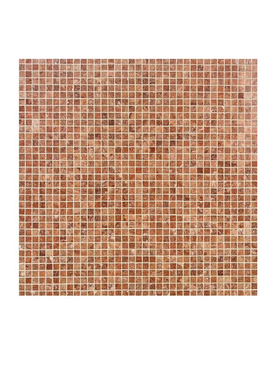 N307 | Orange Marble Mosaic Tiles - 36” X 36”