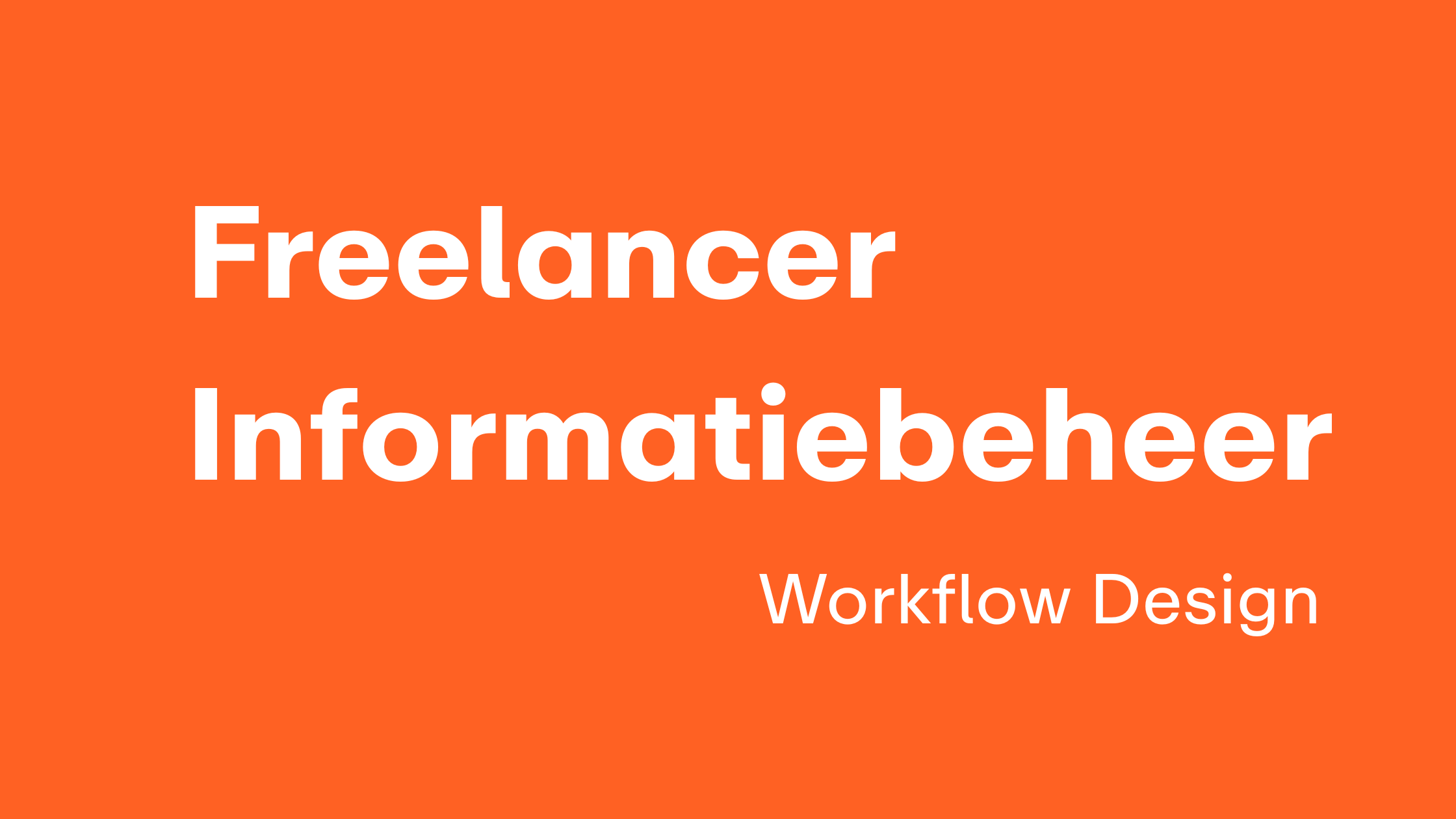 Freelancer Informatie- en Sharepointbeheerder
