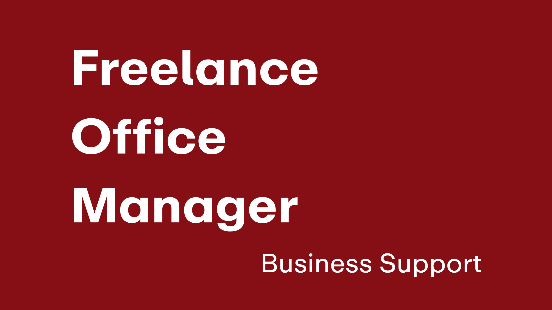 Freelance Office-Manager